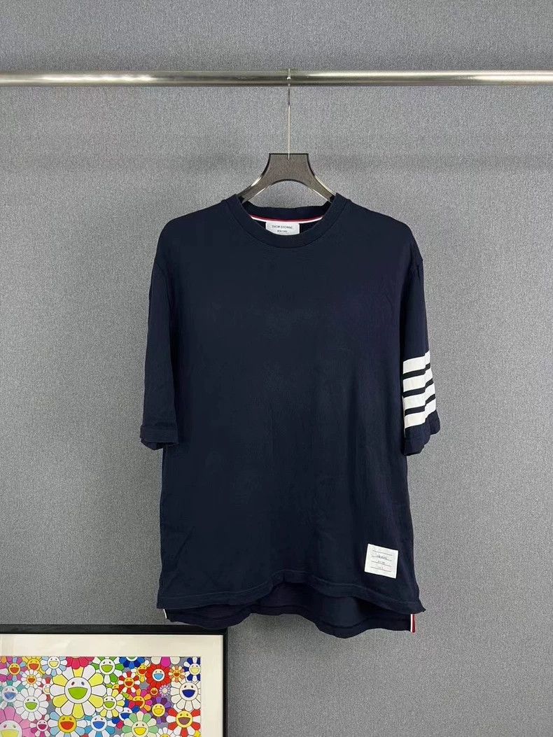 Thom Browne size4 Four-bar blue short sleeves