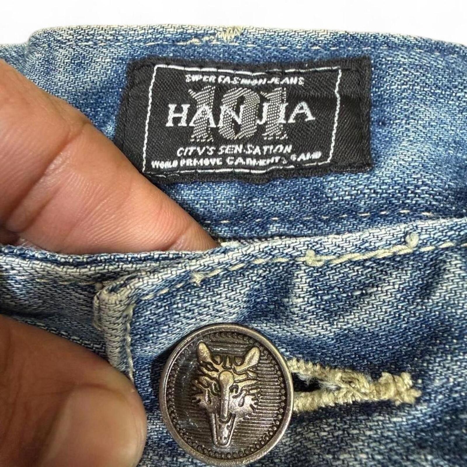Other HAN JIA Straight fit unique denim jeans Size 30" / US 8 / IT 44 - 6 Thumbnail