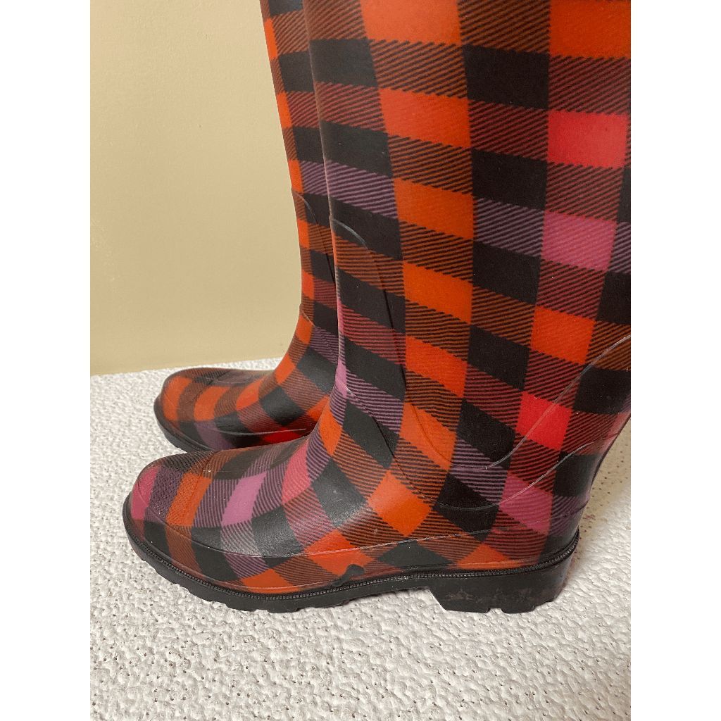 Other Dirty Laundry Tall Plaid Rain Boots Multicolor Plaid Sz 7 Size US 7 / IT 37 - 8 Thumbnail