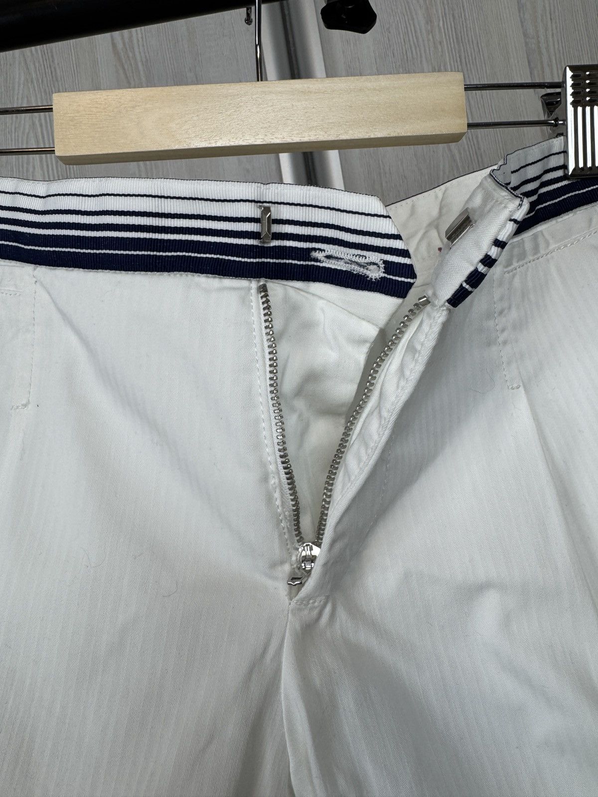 Dolce & Gabbaba white striped cotton luxury shorts size 50