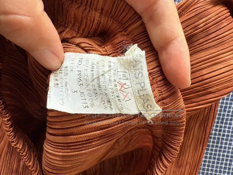 Issey Miyake Issey Miyake size:3 Coffee Midi Skirt Size 31" - 5 Thumbnail