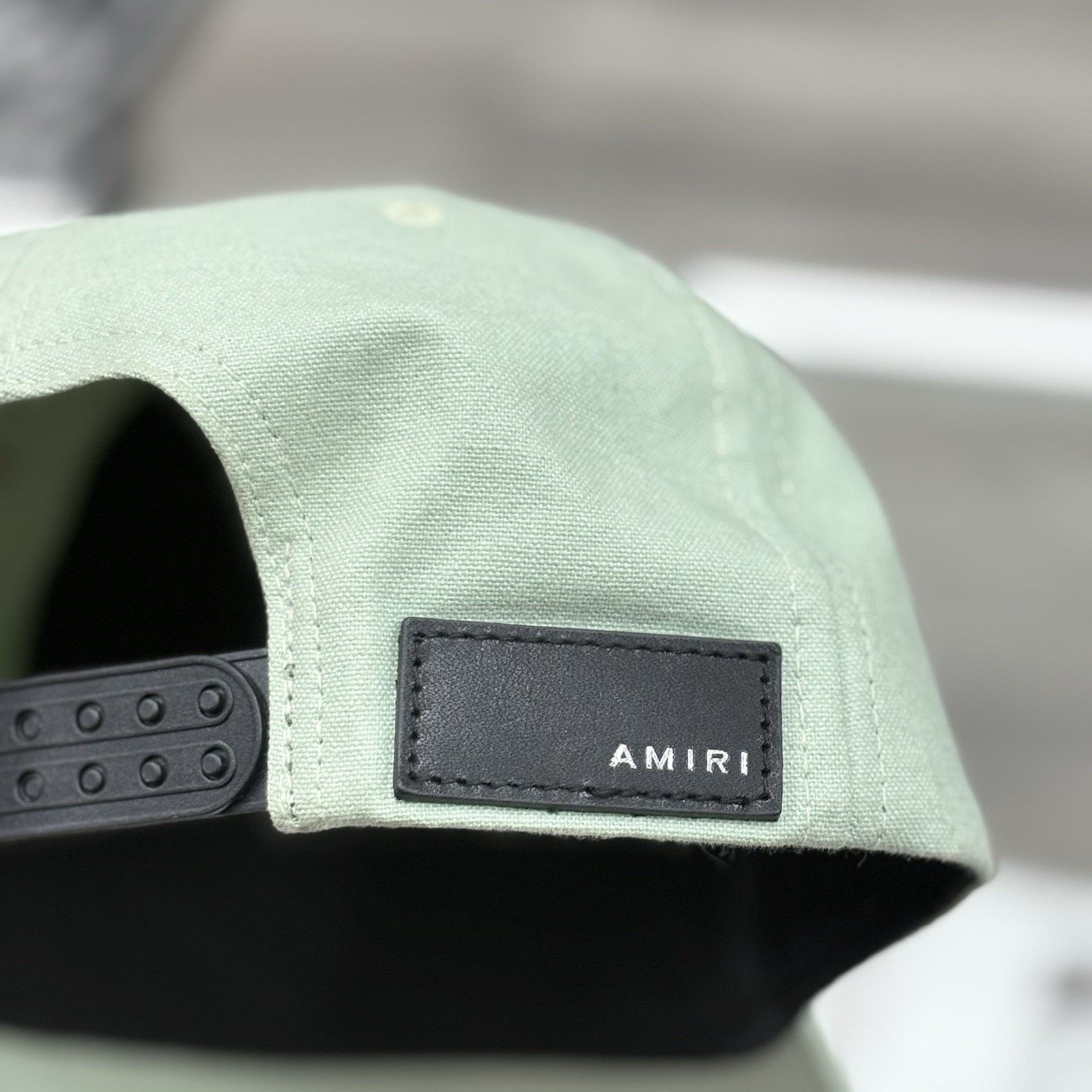 Amiri Amiri Chenille MA Patch Canvas Hat ' Frosty Green ' | GREAT! Size ONE SIZE - 6 Thumbnail