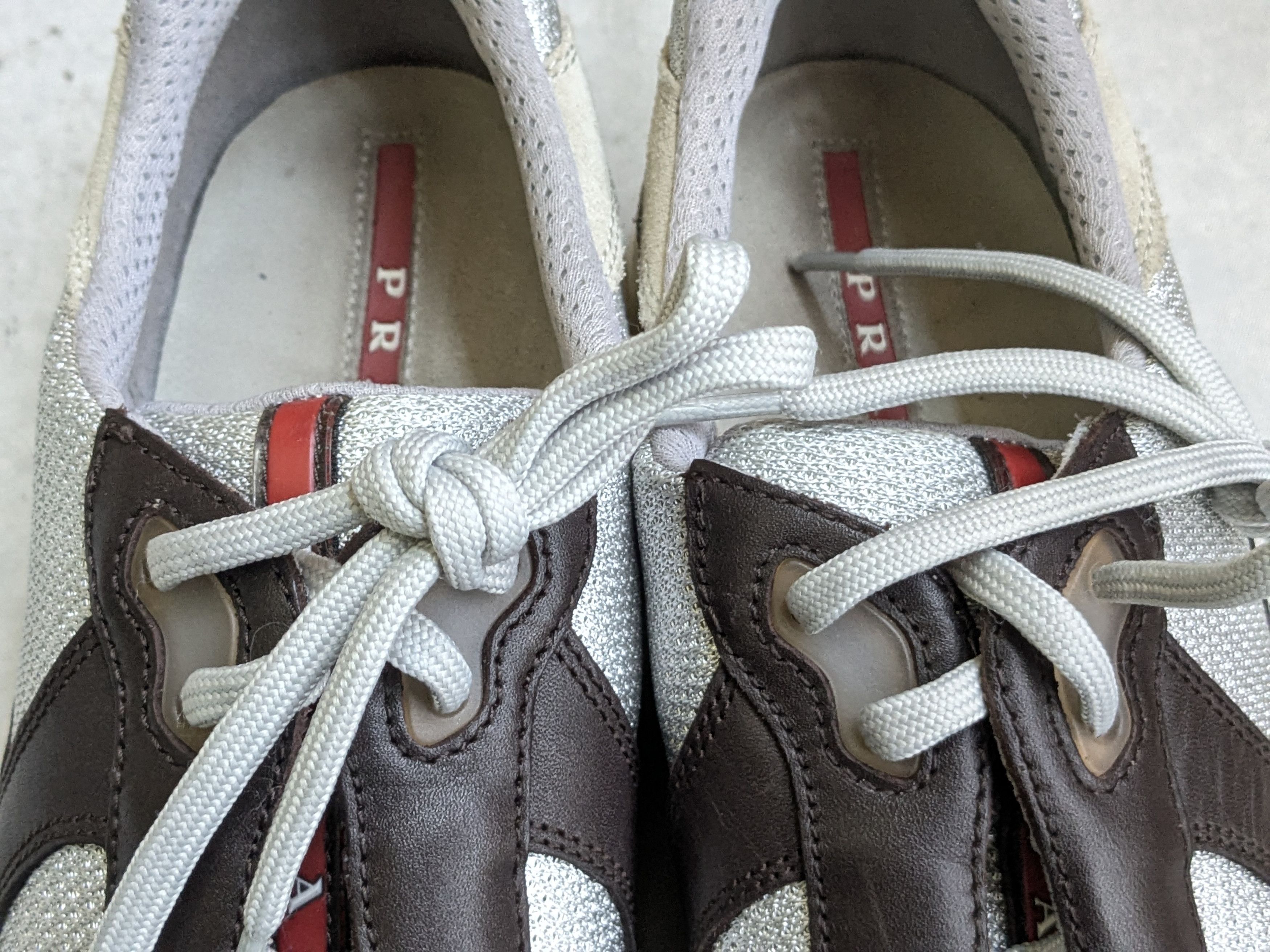 Prada Prada America's Cup Sneakers Brown Leather 11.5 Low Top Size US 11.5 / EU 44-45 - 2 Thumbnail