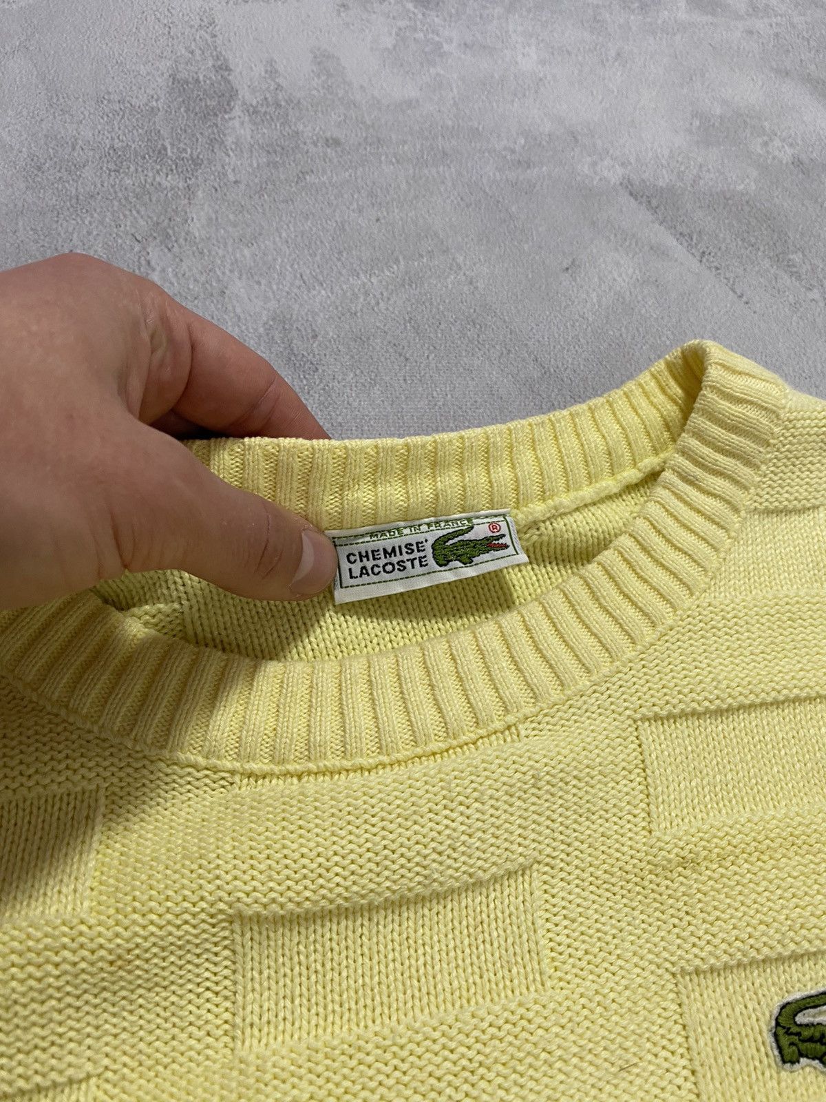 Japanese Brand 🌝 Lacoste Vintage Yellow Sweater Knitwear Size US M / EU 48-50 / 2 - 3 Thumbnail