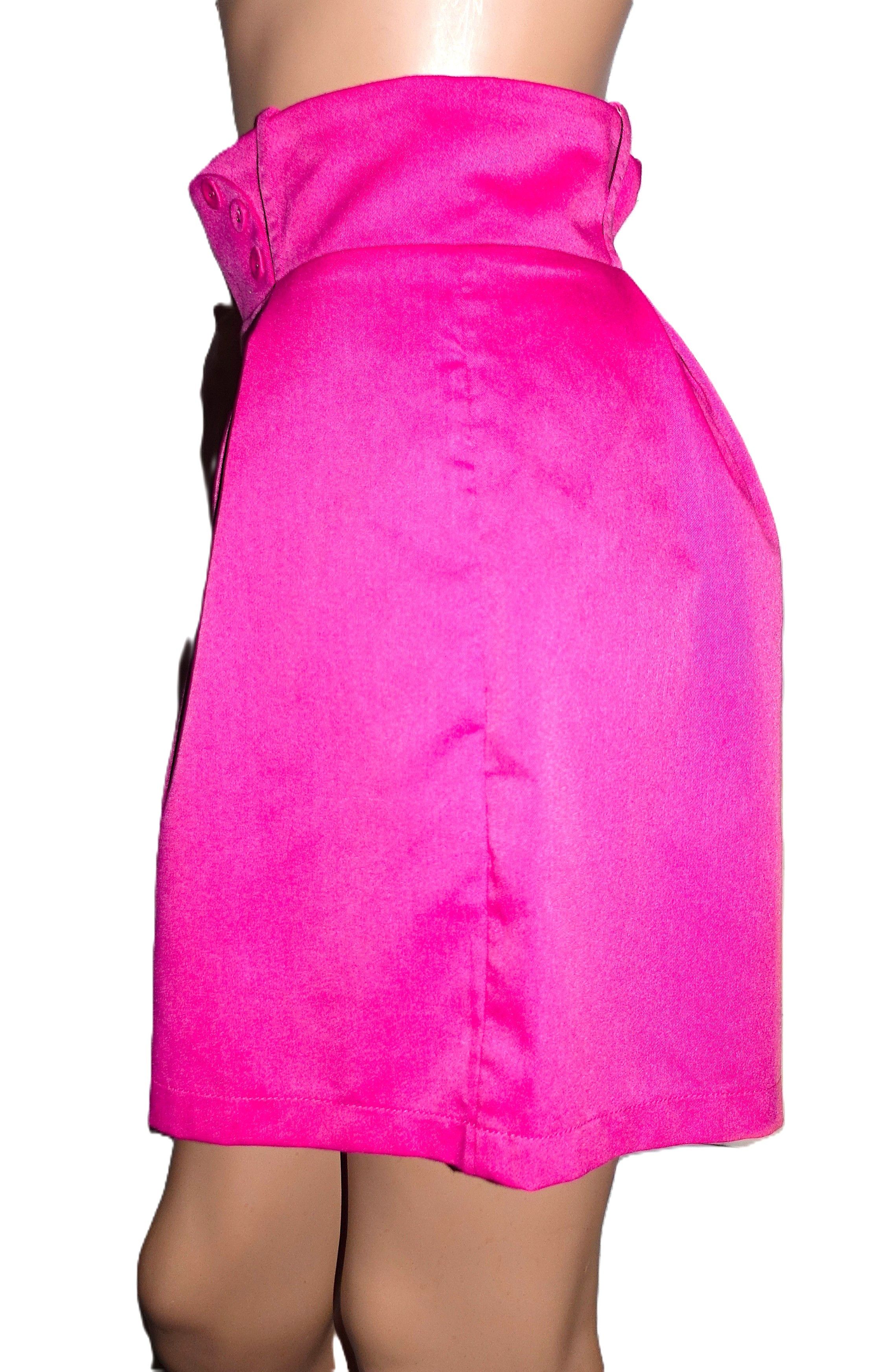 Other Voodoo Vixen Fuchsia High Waist Shorts 4 NWT Size 26" / US 2 / IT 38 - 4 Thumbnail