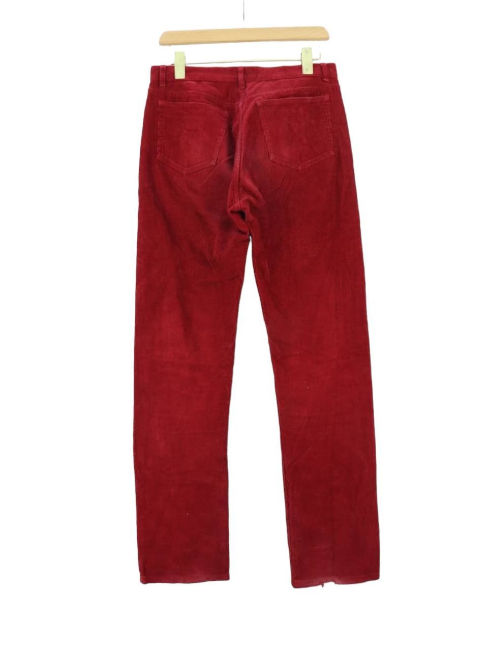 image of A P C Hiver 2003 Red Corduroy Button Pant Made In France, Men's (Size 29)