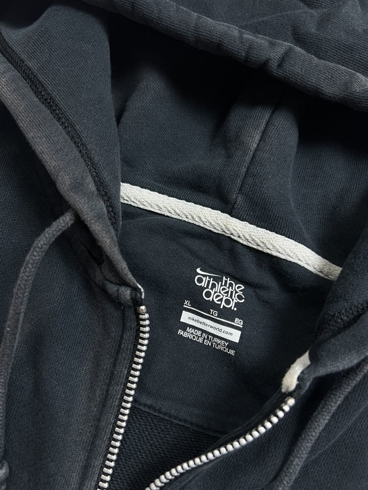 Nike 00s Nike Athletic Vintage Y2K Oversized Retro Zip Hoodie Size US XL / EU 56 / 4 - 8 Thumbnail