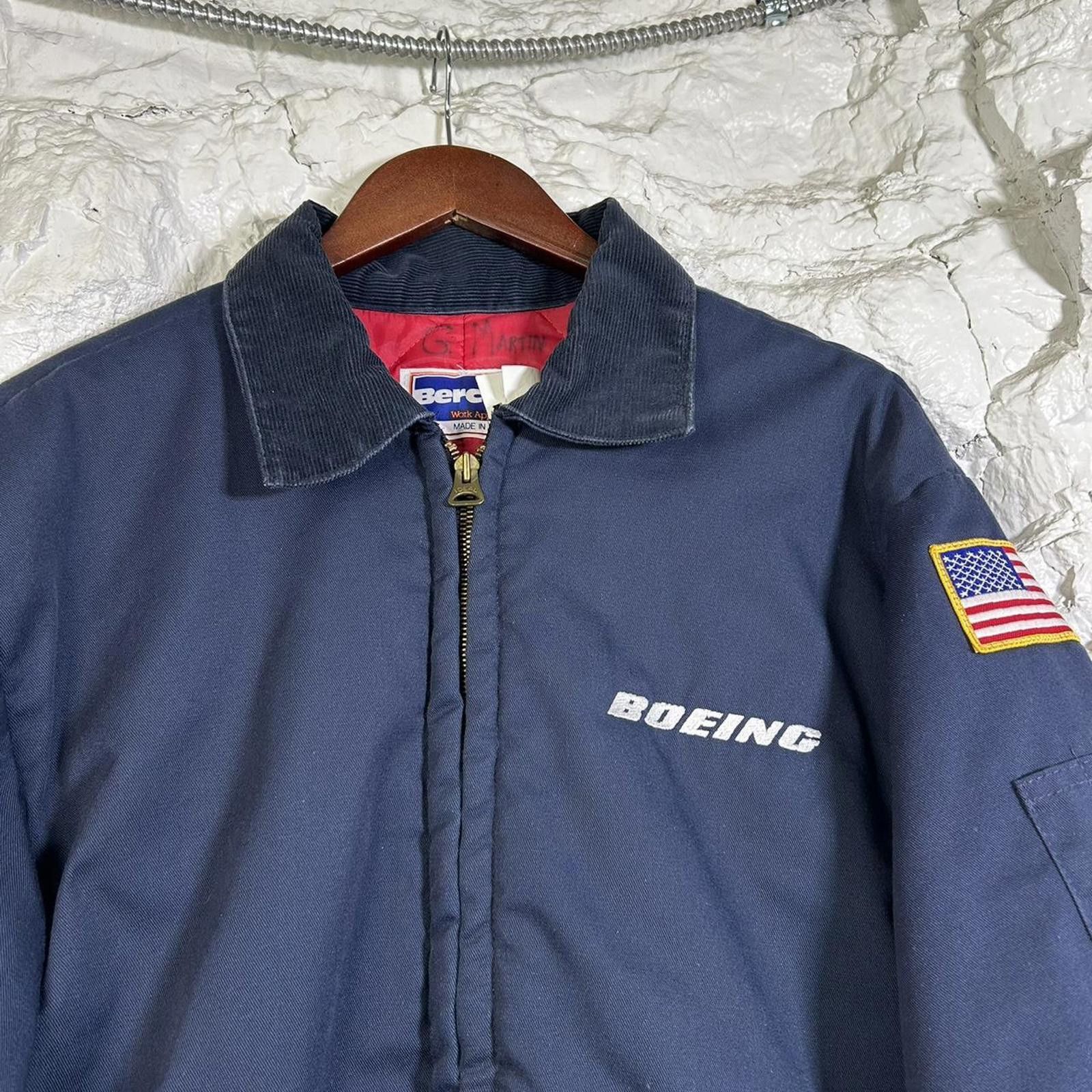 Other VTG Boeing Bomber Jacket Red Lined Size Large Size US L / EU 52-54 / 3 - 2 Thumbnail