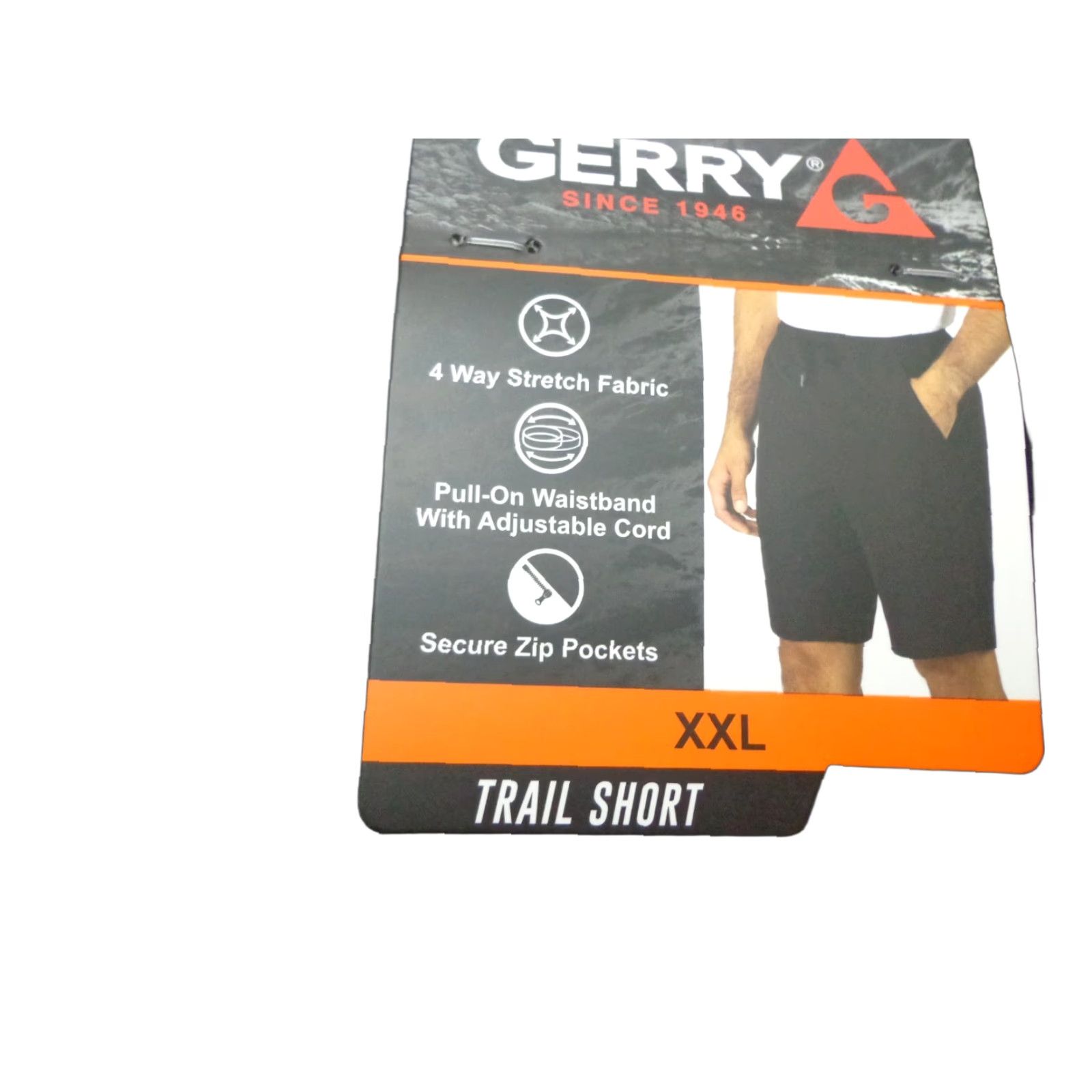 Vintage Gerry Trail Shorts Men’s Pull-On Black 2XL New Size US 39 - 1 Thumbnail