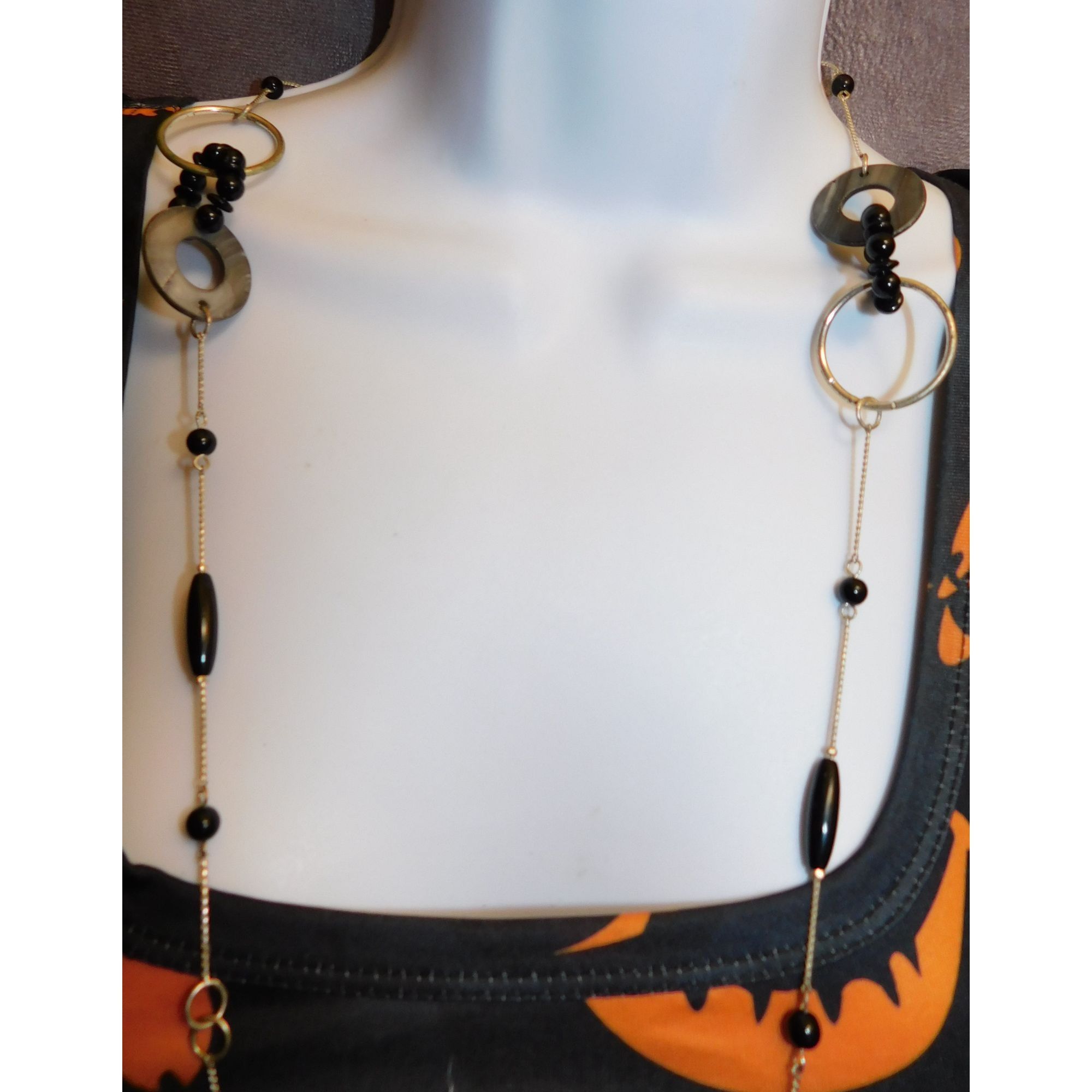 Other Black And Silver Abstract Necklace Size ONE SIZE - 6 Thumbnail