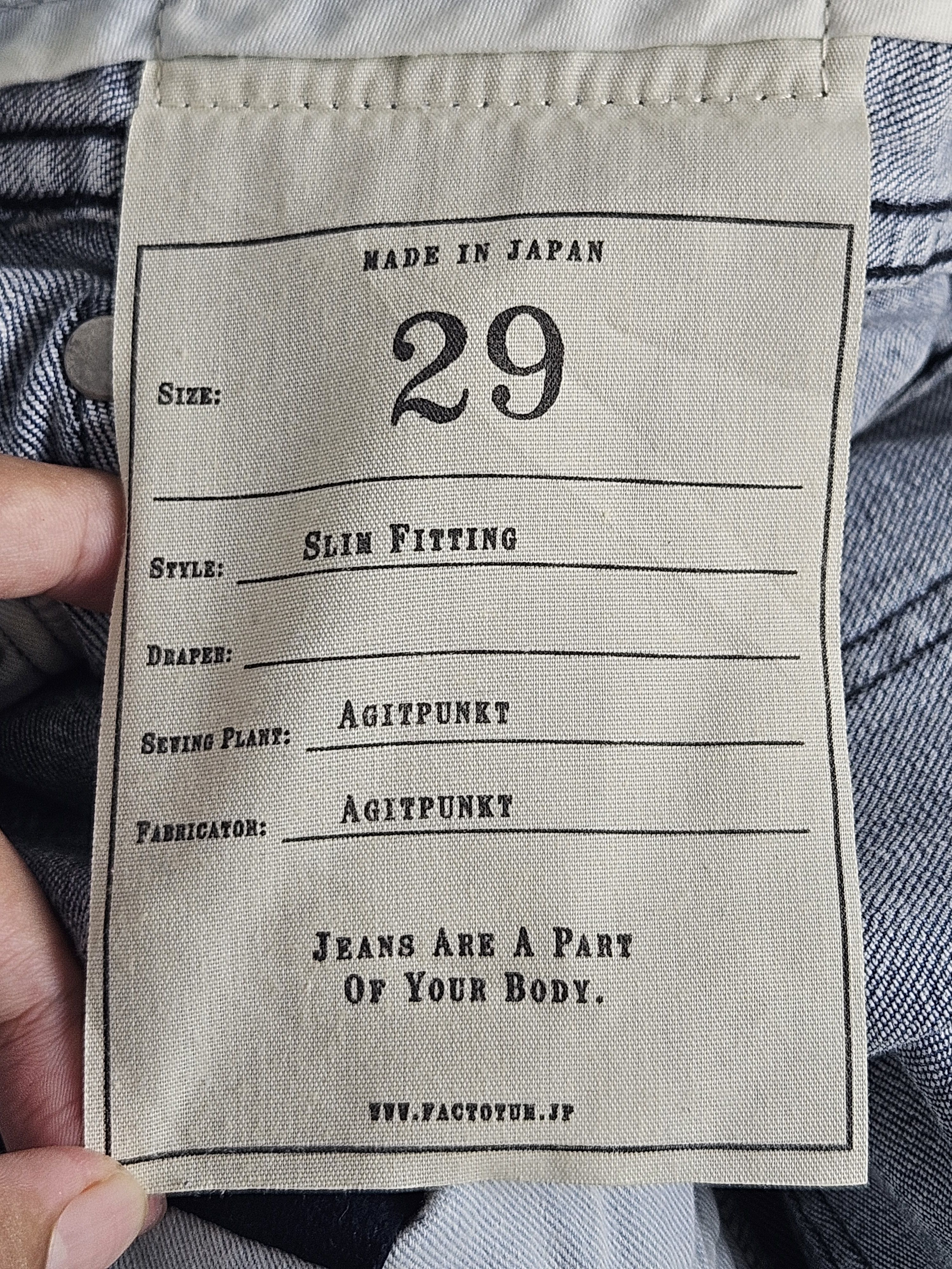 FACTOTUM Factotum Japan denim jeans Size US 32 / EU 48 - 5 Thumbnail