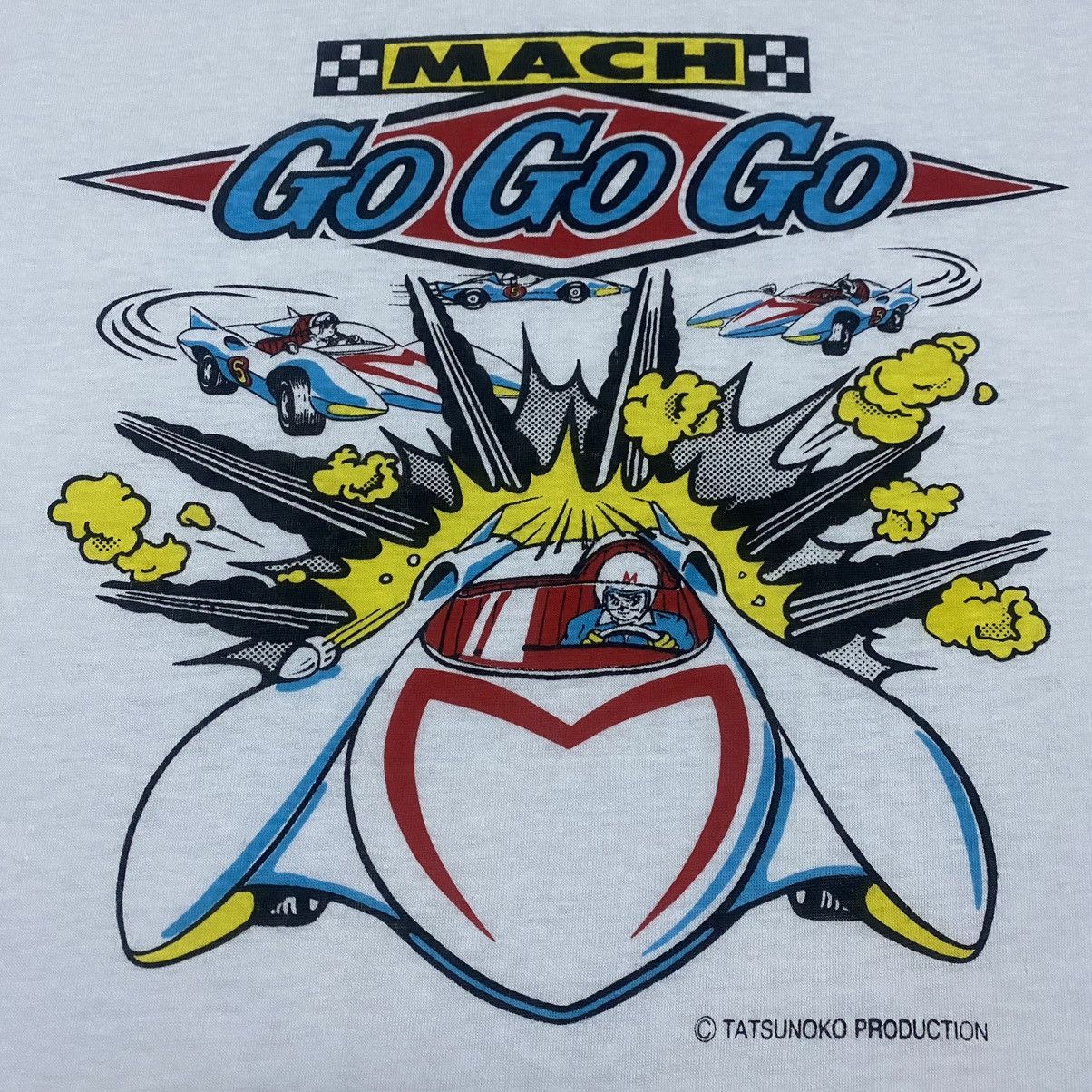 Anime × Vintage Rare‼️🔥Vintage Speed Racer Tatsunoko Production T-Shirt Size US M / EU 48-50 / 2 - 7 Thumbnail