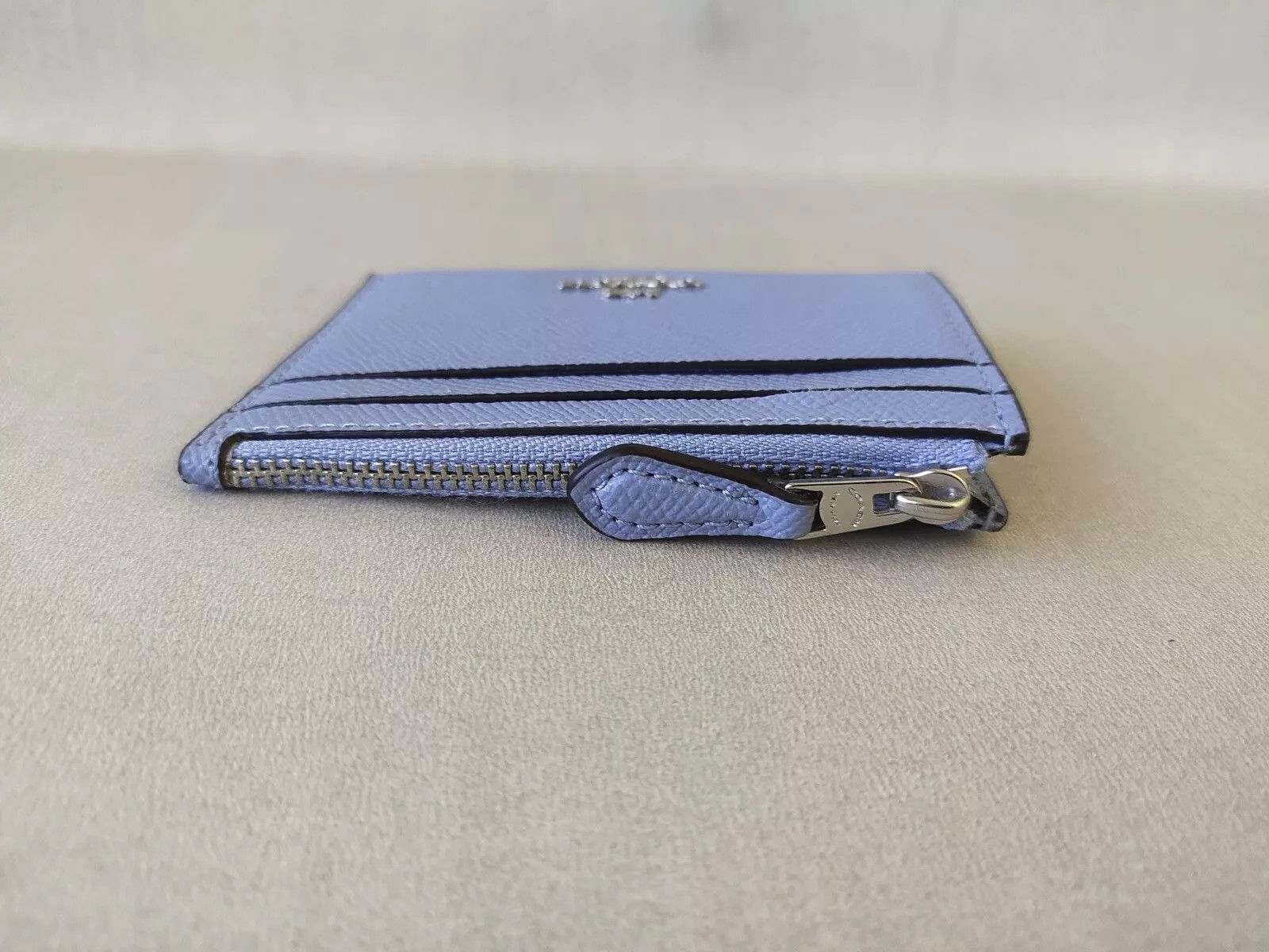 Coach Coach Mini Skinny ID zip Card Case in cross grain T 9101 Size ONE SIZE - 9 Thumbnail