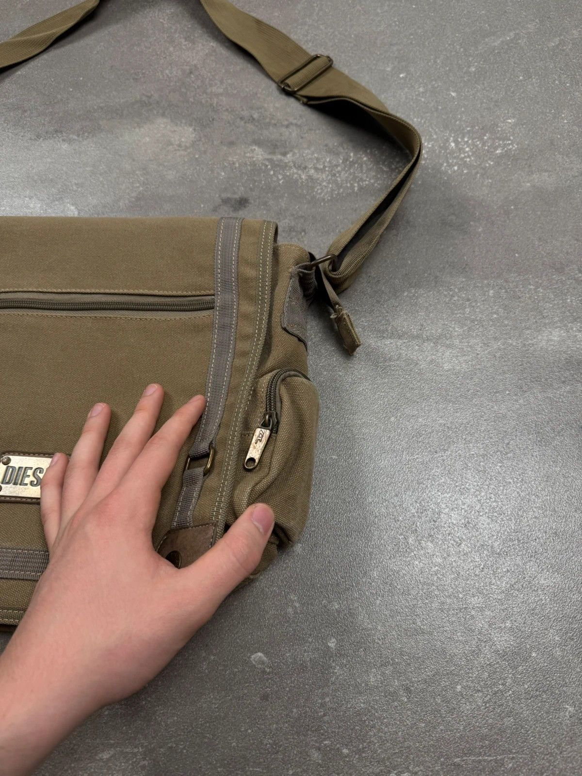 Diesel crossbody bag vintage 2000s y2k multi pocket