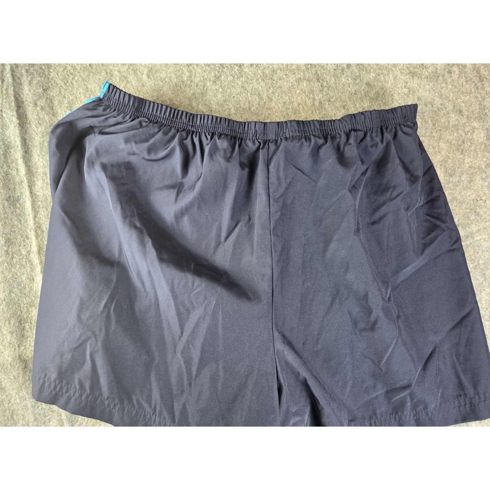 Vintage Kathy Ireland Womens Shorts L Blue Elastic Waist Gym Running Workout Regular Fit NFL? Size 36" / US 14 / IT 50 - 4 Thumbnail