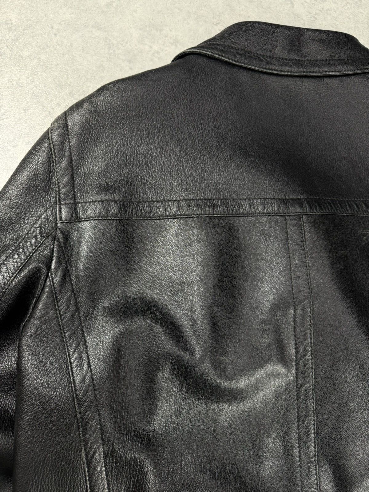 Gianfranco Ferre Vintage Gianfranco Ferre Leather Black Coat Jacket Unisex Size US S / EU 44-46 / 1 - 14 Thumbnail