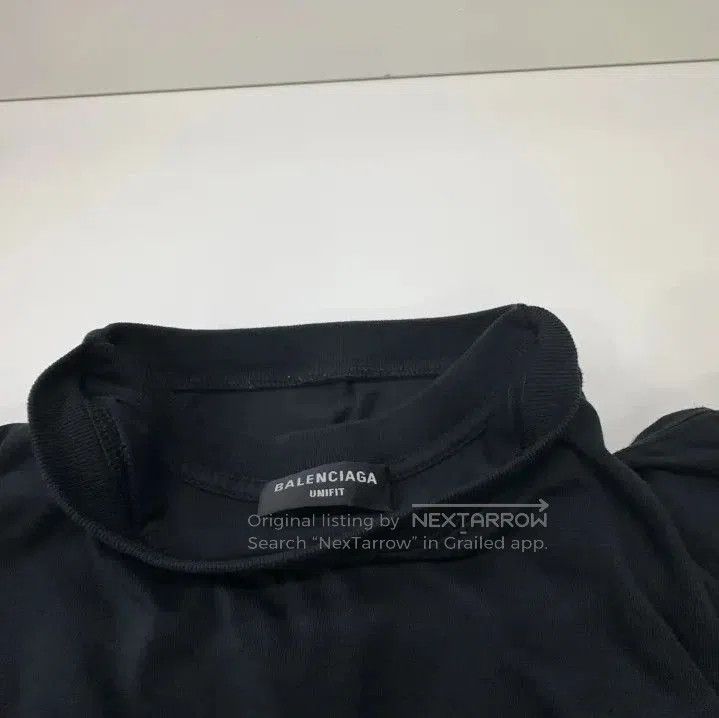 Balenciaga Balenciaga Black Logo Print Short Sleeve T. Size US XXS / EU 40 - 3 Thumbnail