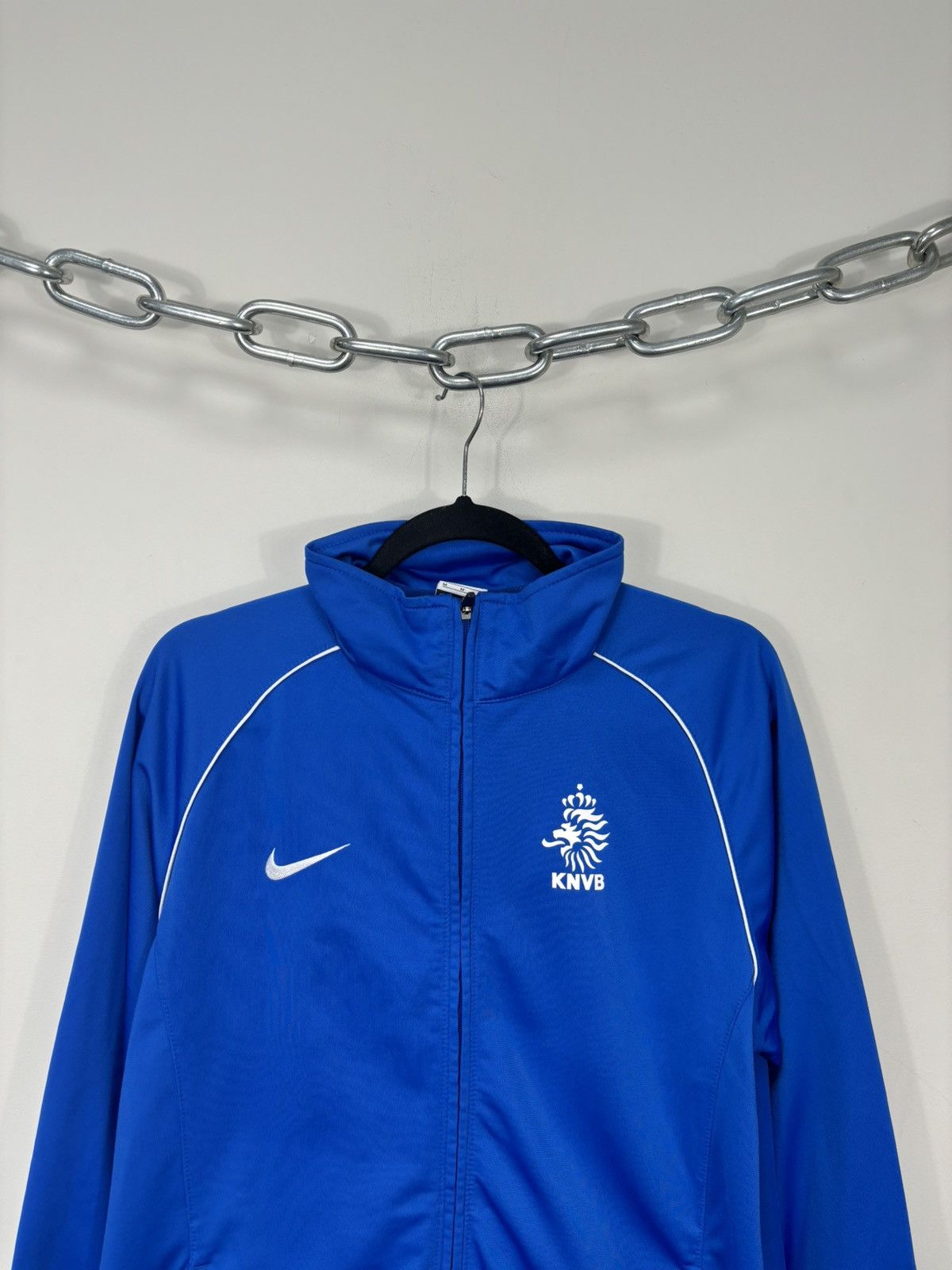 Nike Vintage Nike Netherlands Training Full Zip Soccer Jacket Size US M / EU 48-50 / 2 - 2 Thumbnail