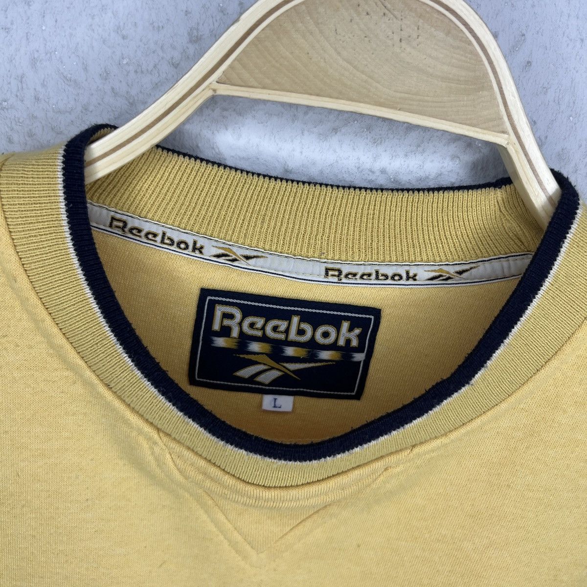 Reebok × Vintage 90s Vintage Reebok Crewneck Boxy Sweatshirt Embroidered logo Size US L / EU 52-54 / 3 - 5 Thumbnail