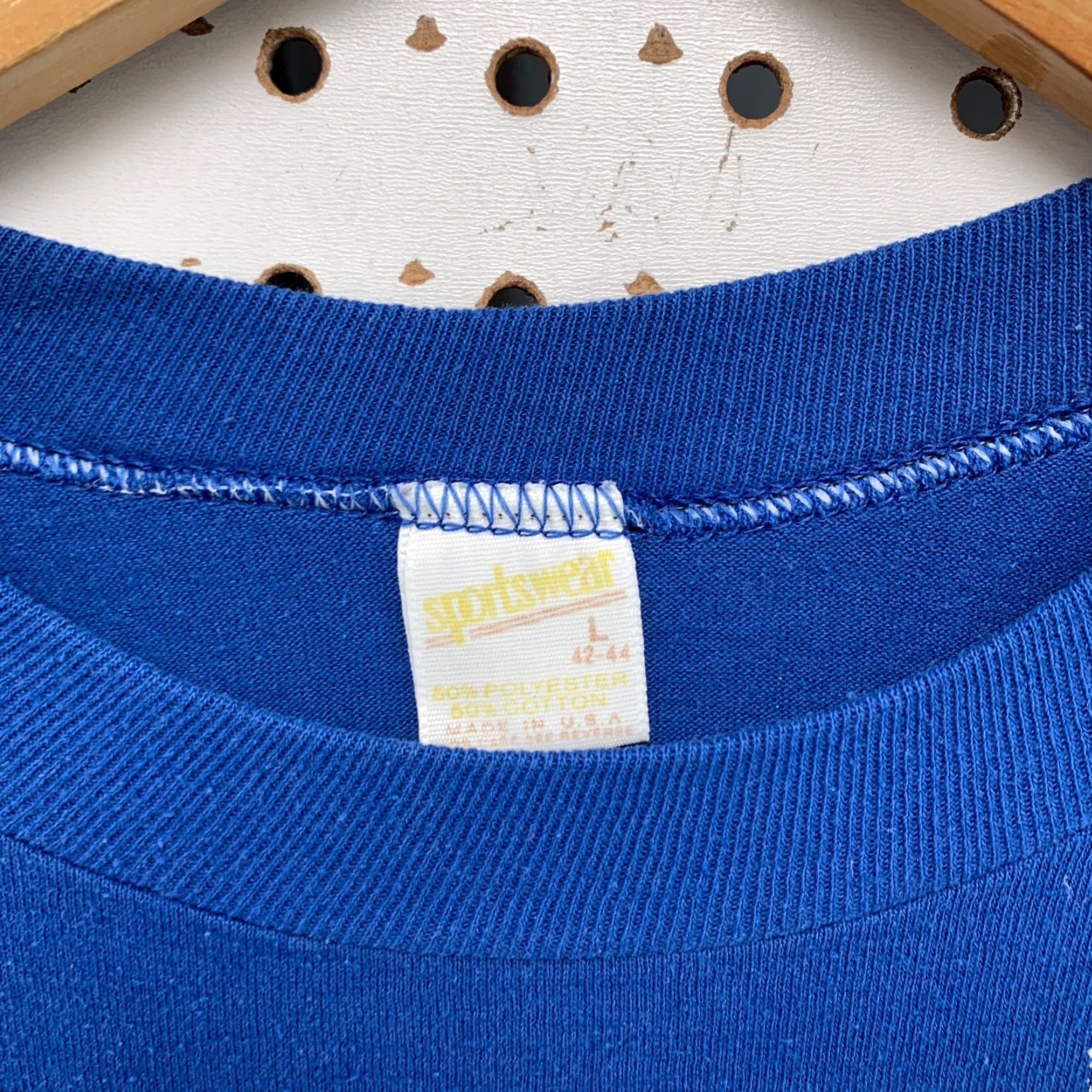Vintage VINTAGE 80s Sportswear Seagulls Funny Shirt L Blue Graphic Print Music Mens Size US L / EU 52-54 / 3 - 3 Thumbnail