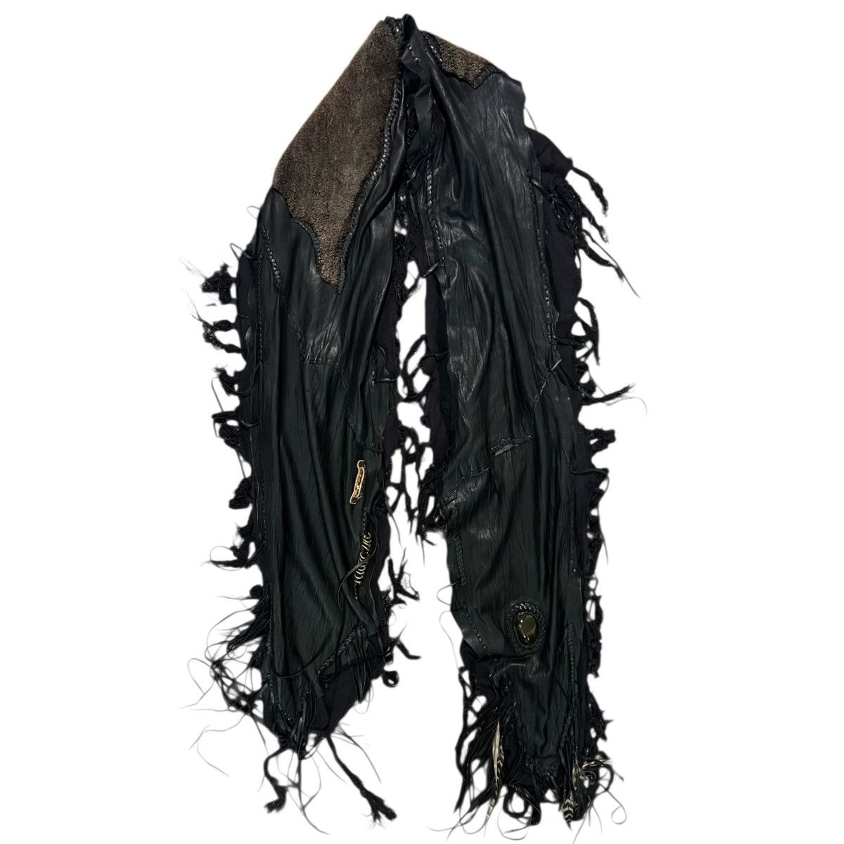 14th Addiction 14th addiction shearling leather amber scarf Size ONE SIZE - 1 Thumbnail