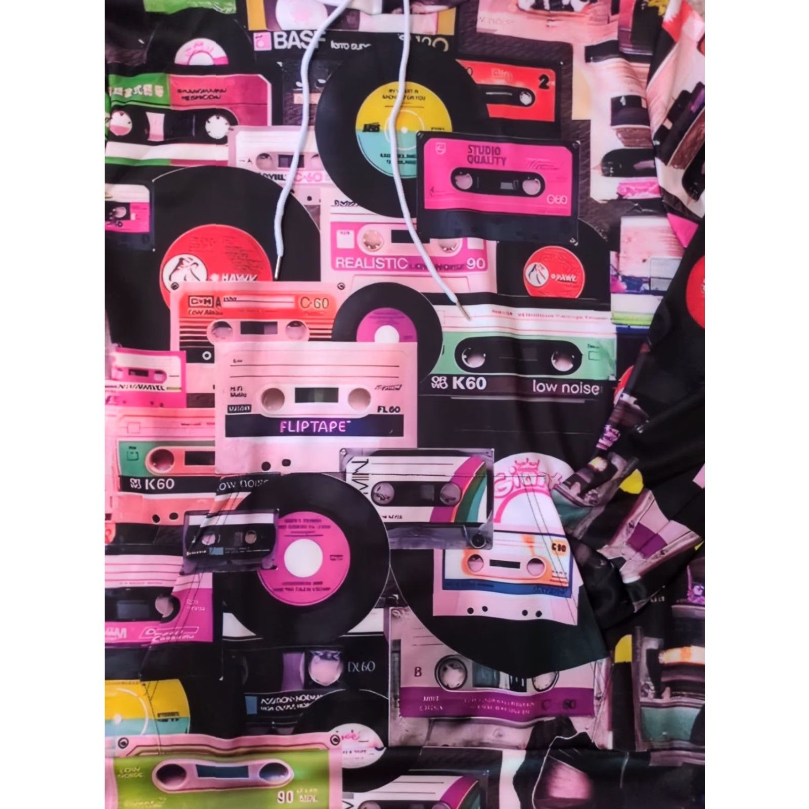 Vintage VINTAGE Cassette Tape Record Retrowave Hoodie Pullover 80s Retro Coat Jacket XL Size US XL / EU 56 / 4 - 5 Thumbnail