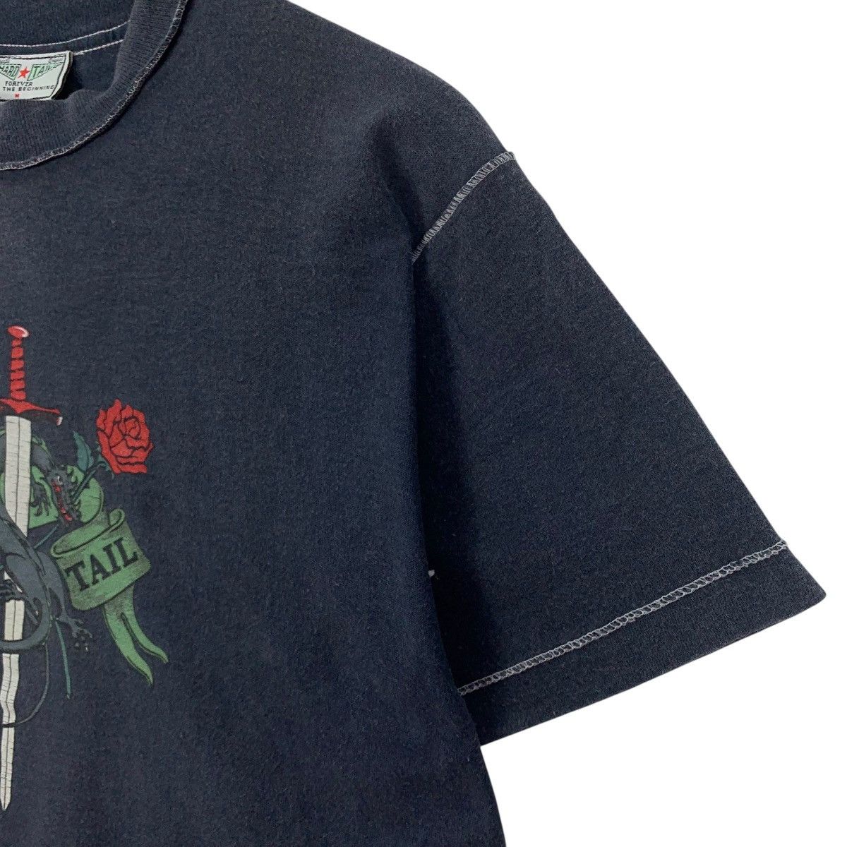 Hard Tail Vintage 90s HARD TAIL USA Surfing Skateboard Dagger Tshirt Size US M / EU 48-50 / 2 - 4 Thumbnail
