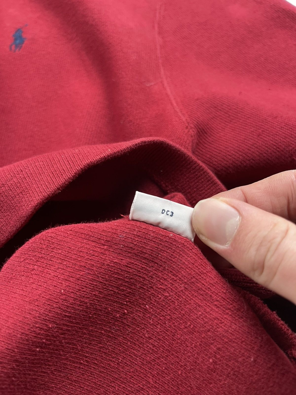 Polo Ralph Lauren × Vintage Vintage Polo Ralph Lauren Red Cotton 1/4 Zip Sweater Size US XL / EU 56 / 4 - 9 Thumbnail