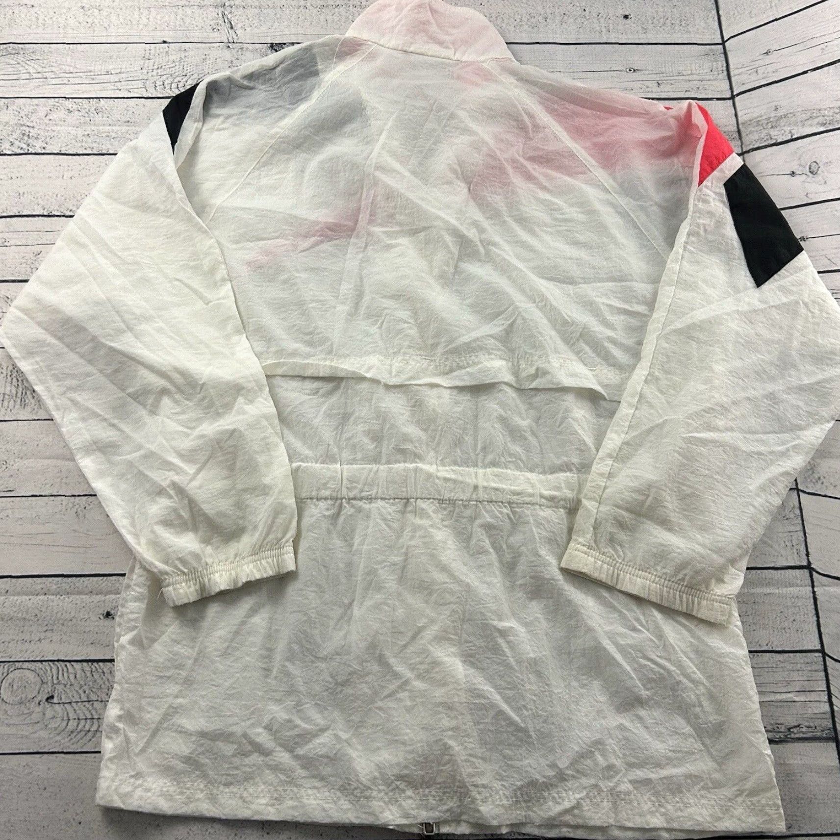 Reebok VINTAGE Reebok Windbreaker Jacket Men's L Pink White Full Zip 90s Size US L / EU 52-54 / 3 - 6 Thumbnail