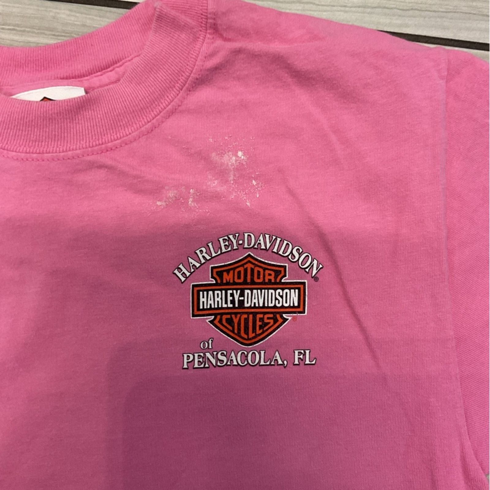 Harley Davidson Harley-Davidson Pensacola Florida Youth Graphic T-Shirt Y2K Size S / US 4 / IT 40 - 8 Thumbnail