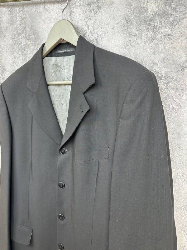 Yves Saint Laurent Yves Saint Laurent Pour Homme Black Wool Suit Made in France Size 42R - 7 Thumbnail