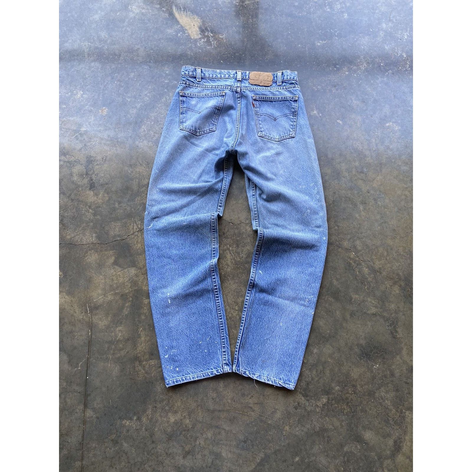 Levi's × Vintage Crazy Vintage Thrashed Levis Orange Tab Blue Jeans 32x32 Size US 32 / EU 48 - 2 Thumbnail