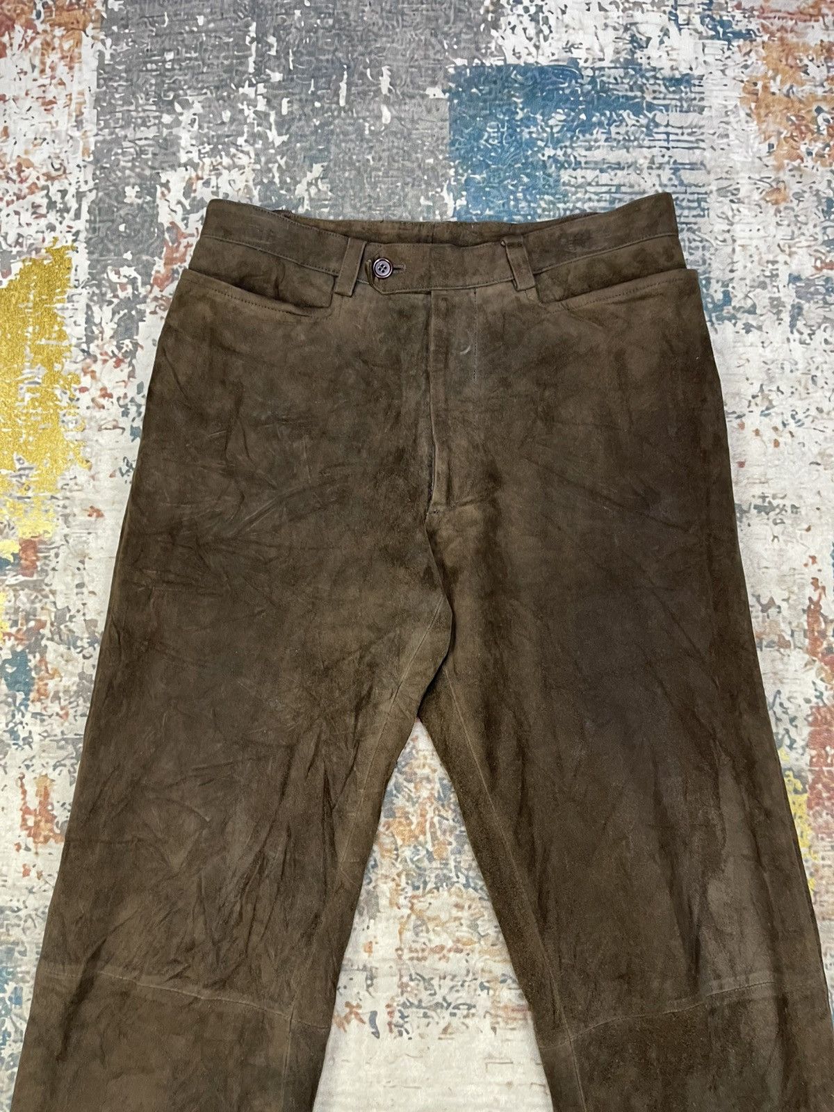 Katharine Hamnett London Katharine Hamnett Sheepskin Suede Leather Pants Size 28" / US 6 / IT 42 - 5 Thumbnail