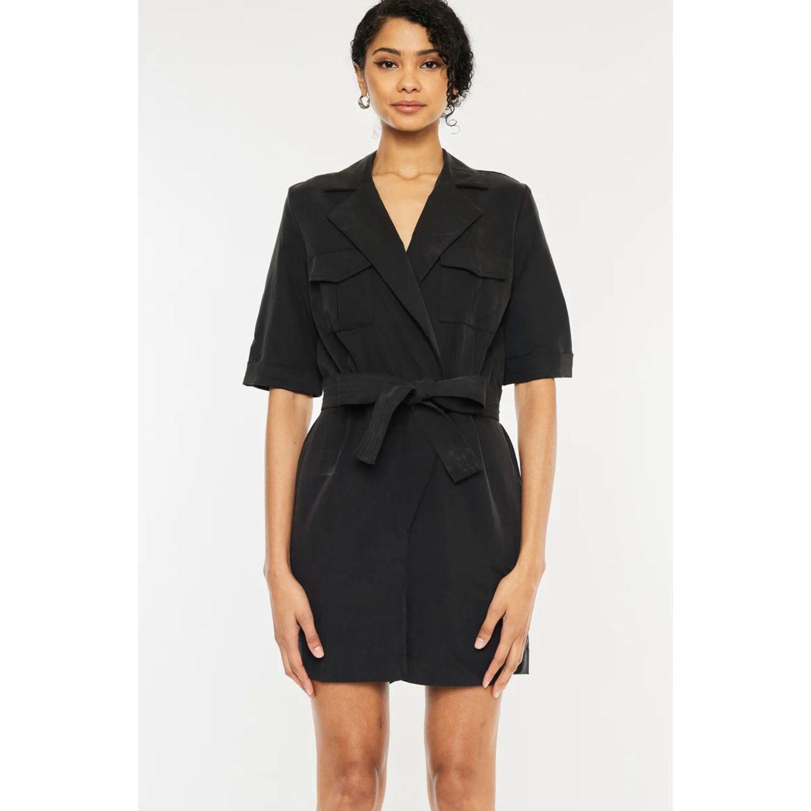 Kancan USA KanCan Edna Blazer Romper in Black - Sz M - NWT Size 30" / US 8 / IT 44 - 4 Thumbnail