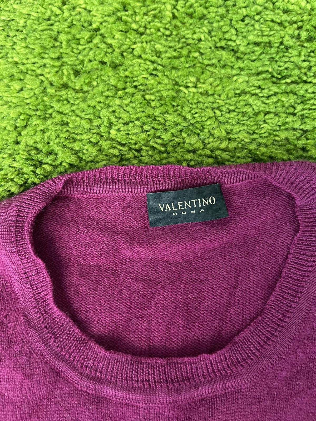 Designer × Valentino Valentino 100% wool knit logo sweater Size M / US 6-8 / IT 42-44 - 2 Thumbnail