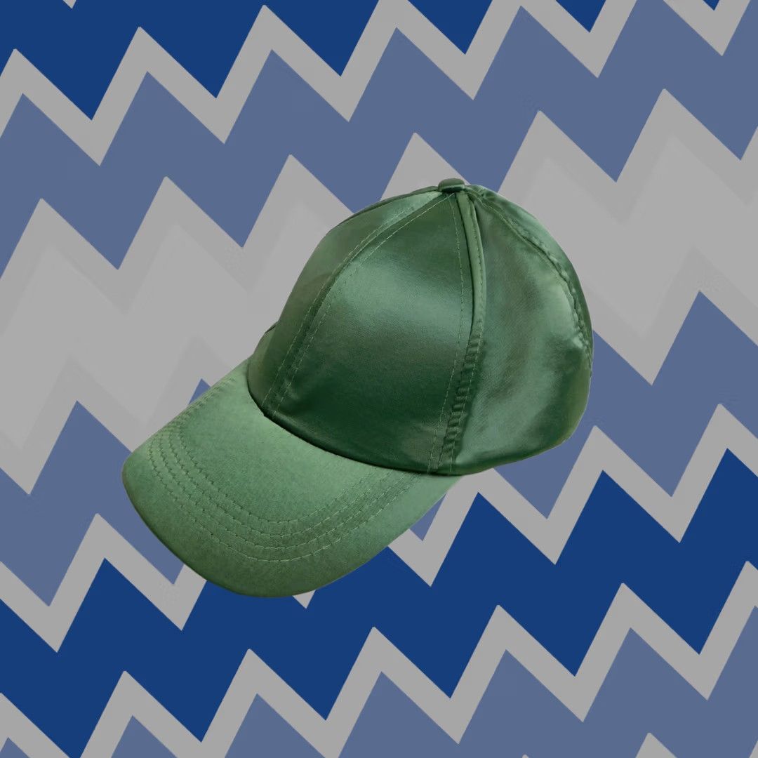 Vintage Collection XIIX Satin Baseball Cap Adjustable Back One Size Olive Green Casual Women Baseball Cap Adjustable Back One Size Olive Green Womens Cap Size ONE SIZE - 1 Thumbnail
