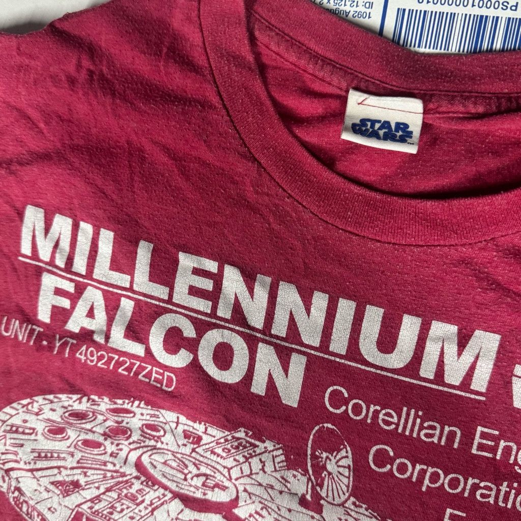 Lucky Brand 90s Vintage Star Wars Millennium Falcon SZ XL T-Shirt Size US XL / EU 56 / 4 - 3 Thumbnail