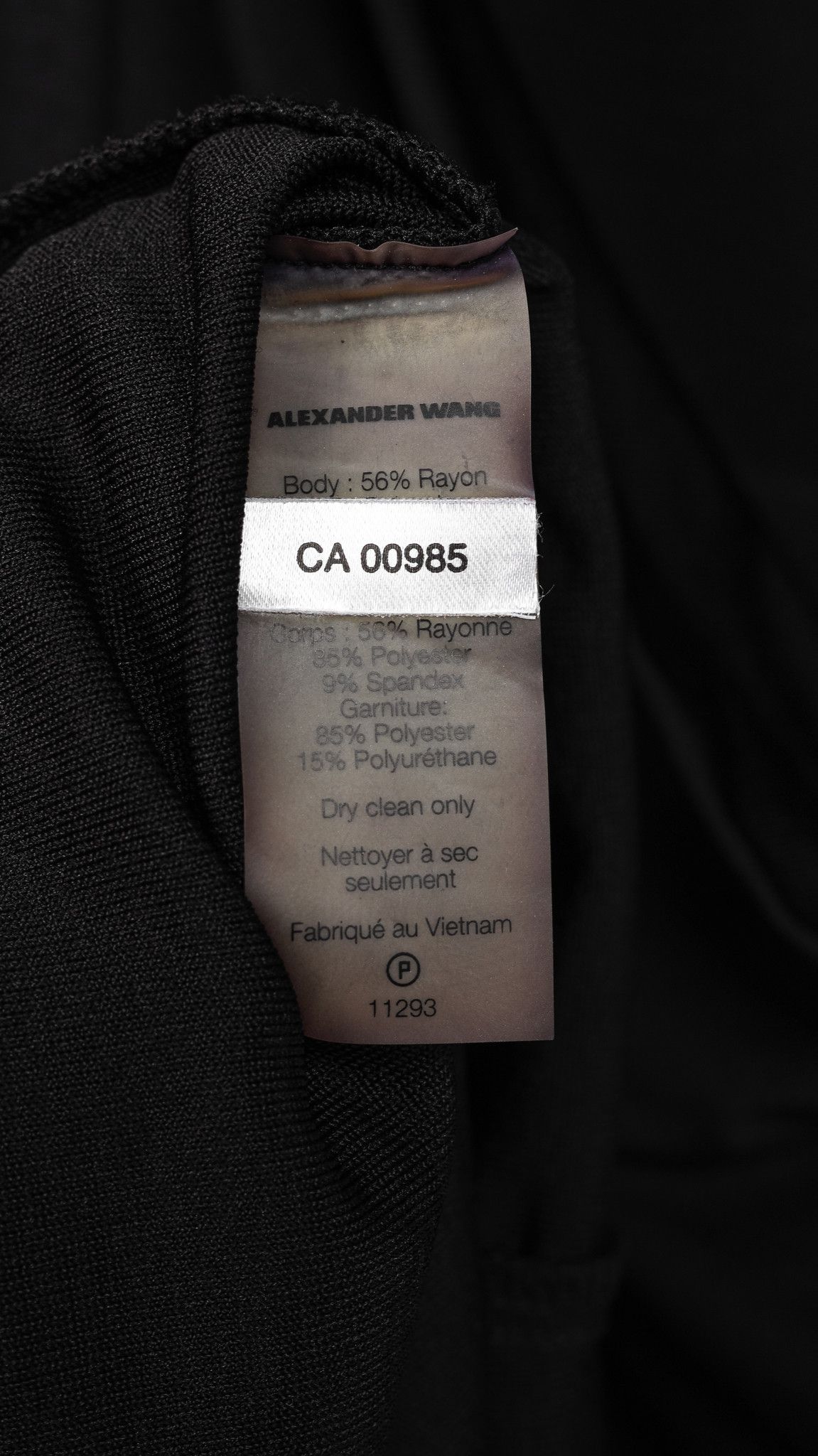 T by Alexander Wang T by Alexander Wang Black Jersey Cowl-Back Midi Dress Size S / US 4 / IT 40 - 8 Thumbnail