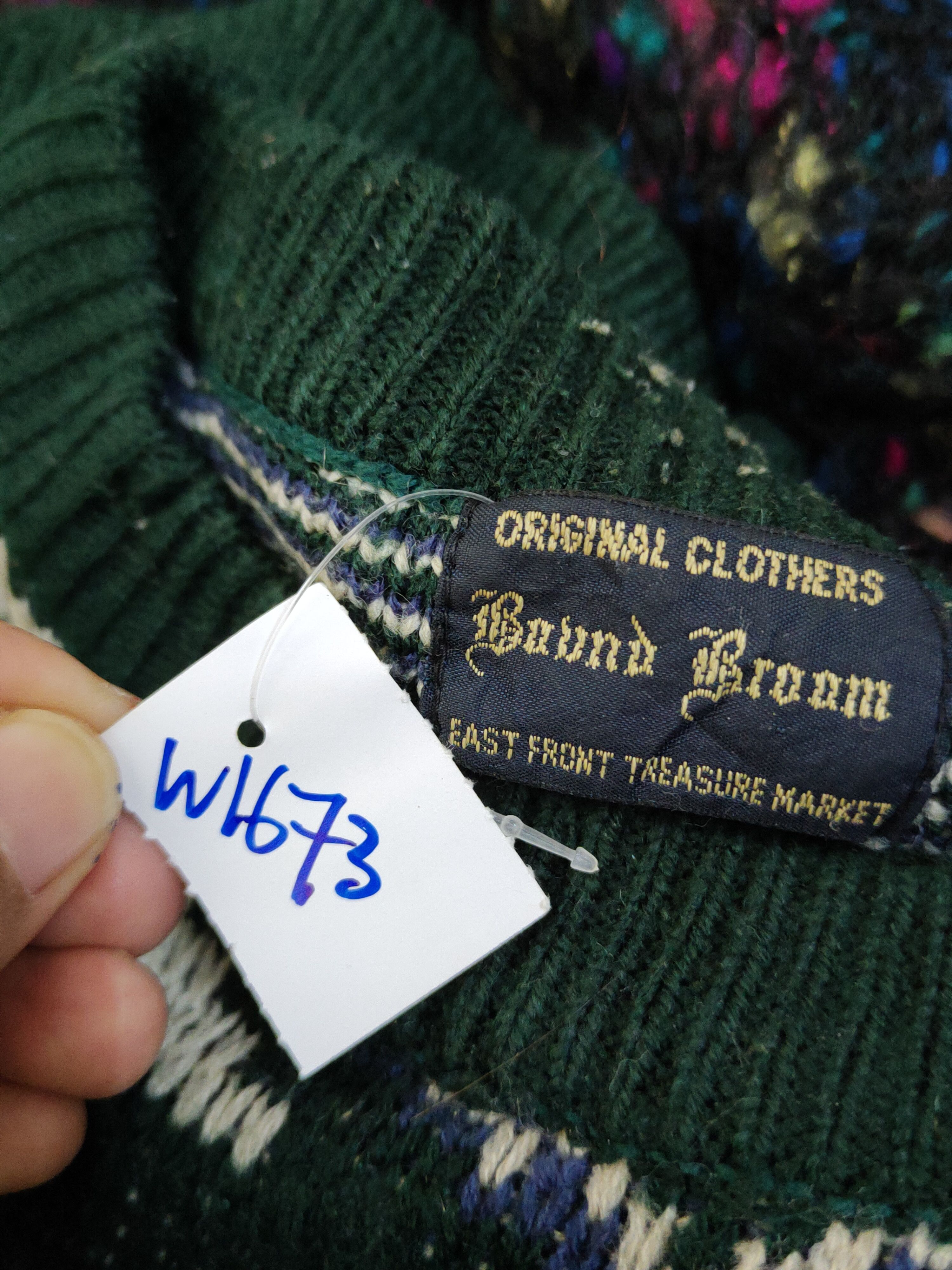 Vintage D Bound Broom Dark Green Knitwear Sweatshirts#W1673 Size US M / EU 48-50 / 2 - 13 Thumbnail