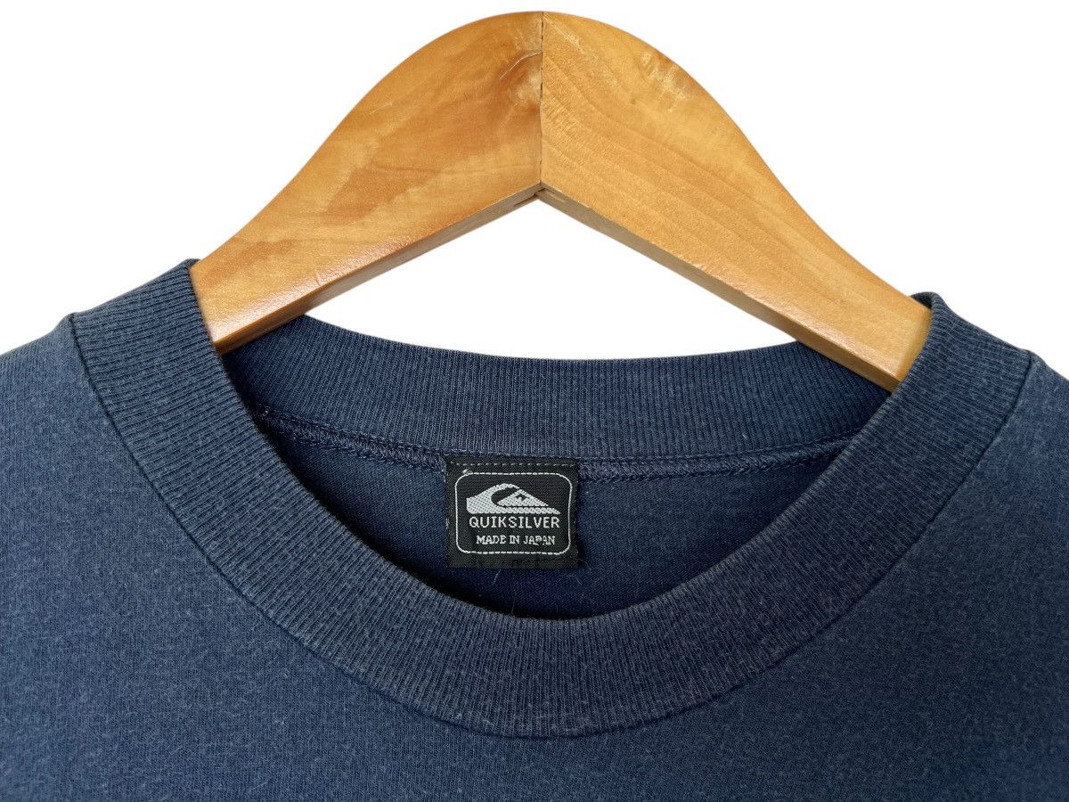 Quiksilver Vintage 90s Quiksilver Spellout Navy Tees Skate Surf Tees Size US M / EU 48-50 / 2 - 6 Thumbnail