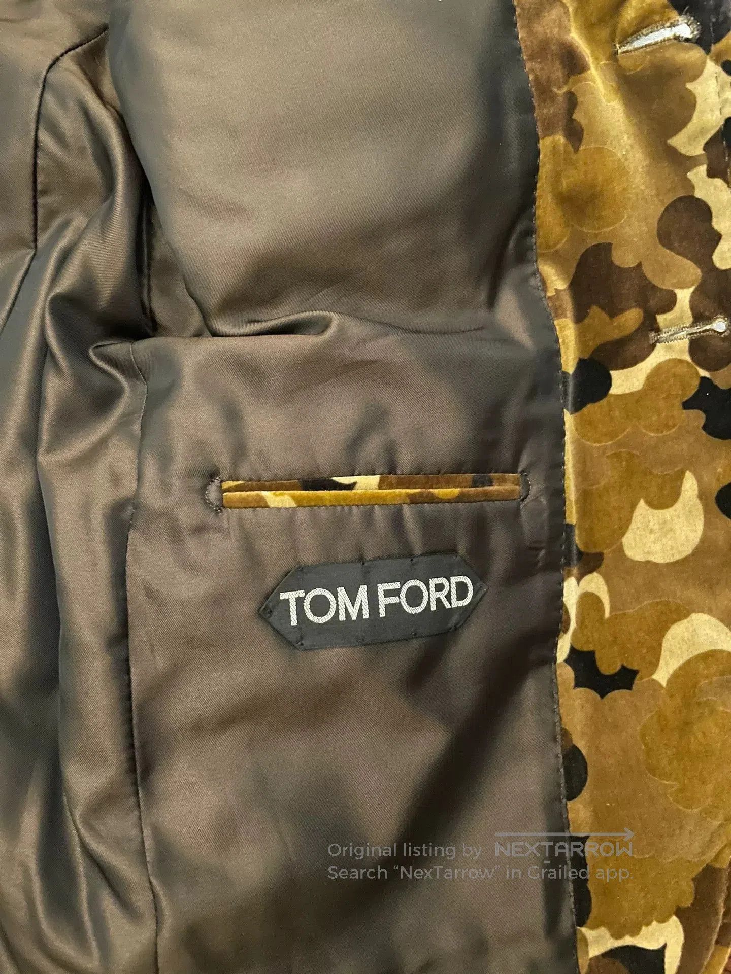 Tom Ford Tom Ford Velvet Camouflage Jacket. Size L / US 10 / IT 46 - 5 Thumbnail