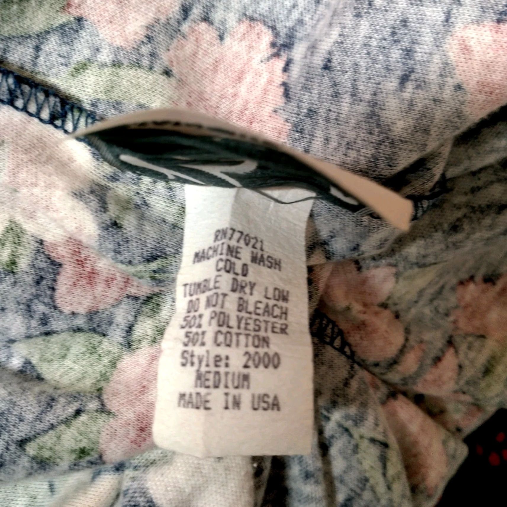 Vintage VINTAGE Skirt And Shirt Knit Outfit Set Floral Blue Cottagecore 2 Piece USA Women Large Size L / US 10 / IT 46 - 3 Thumbnail