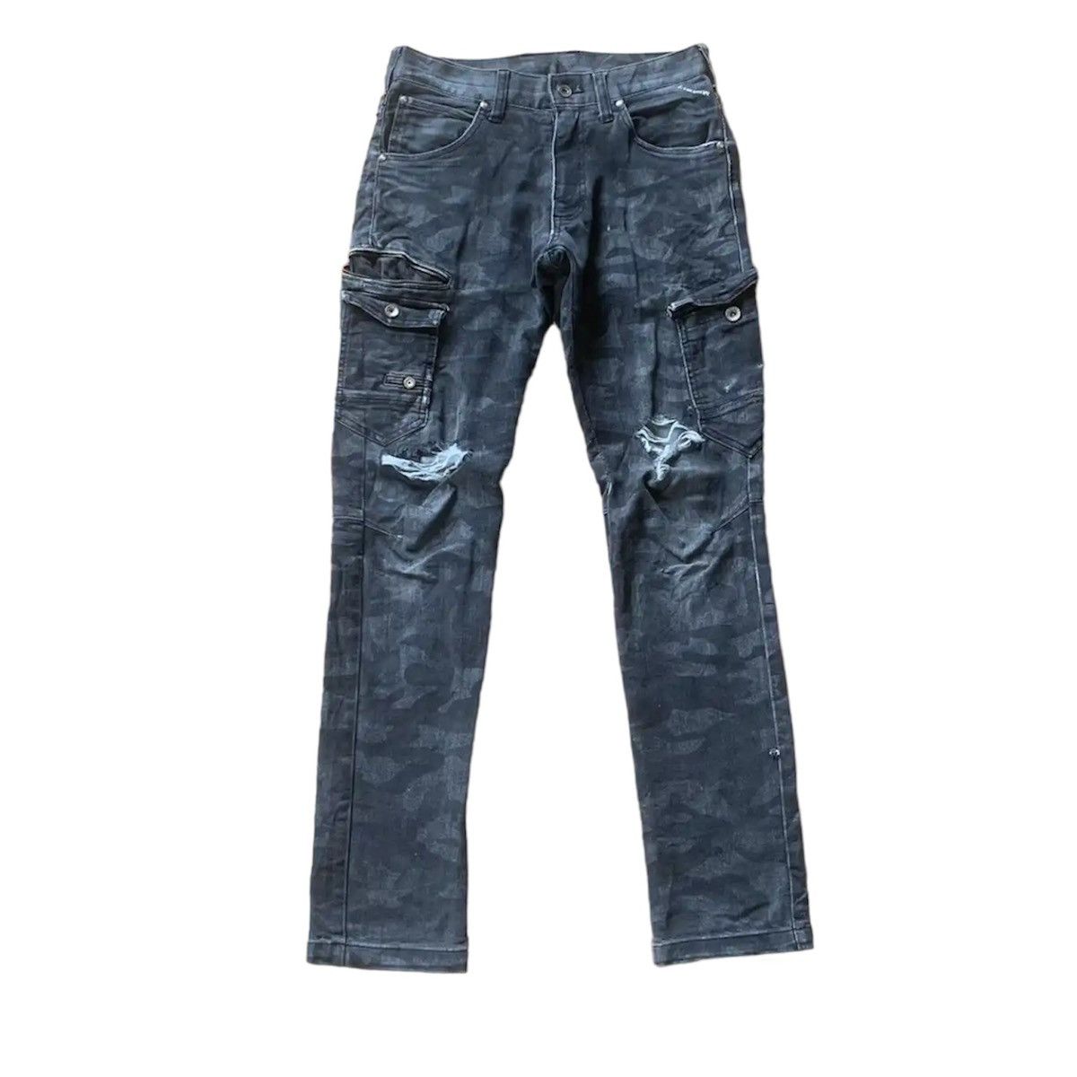 Japanese Brand CAMOUFLAGE 28x31 TROUSERS JAPANESE VINTAGE RIPPED CARGO PANT Size US 28 / EU 44 - 1 Thumbnail