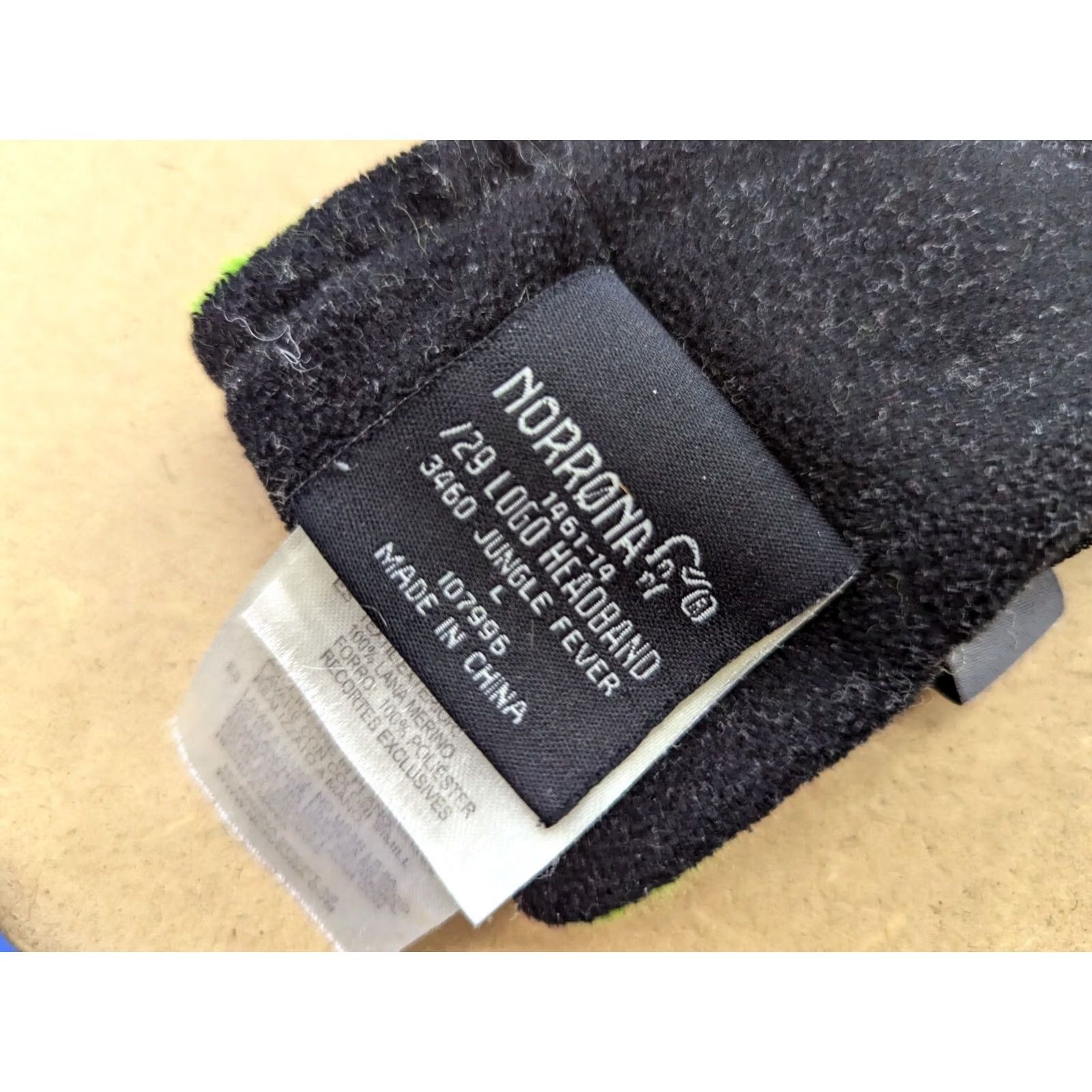 Vintage Norrona /29 Logo 100% Merino Wool Headband S Green Lined Jungle Fever Womens Headband Size ONE SIZE - 4 Thumbnail