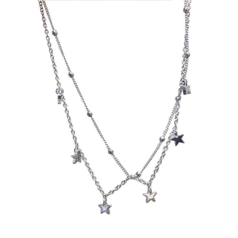 Jewelry Star Shaped Bead Link Chain Size ONE SIZE - 5 Thumbnail