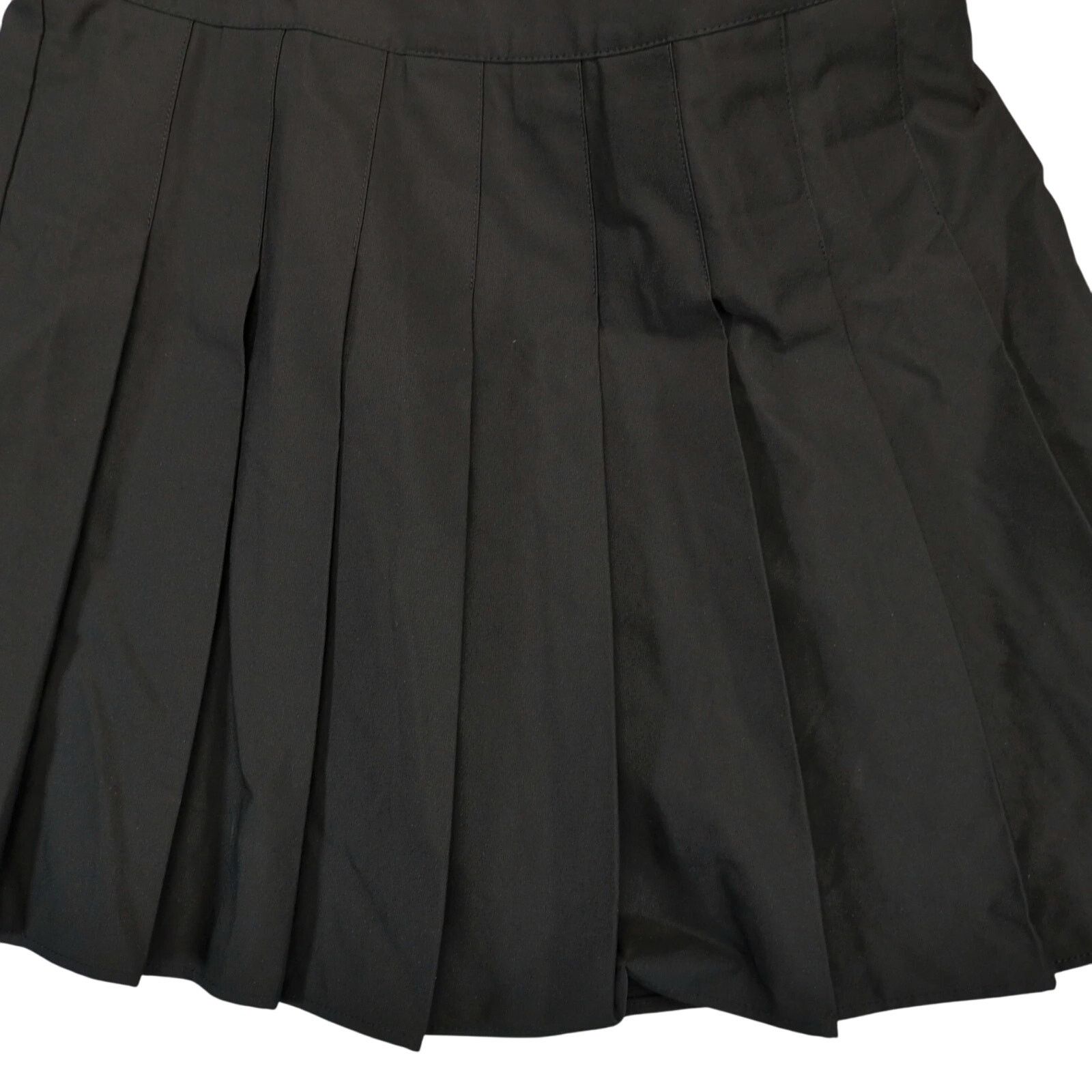 Other Hippie Rose Black Pleated A-Line Micro Mini Skirt Elastic Size 30" / US 8 / IT 44 - 8 Thumbnail