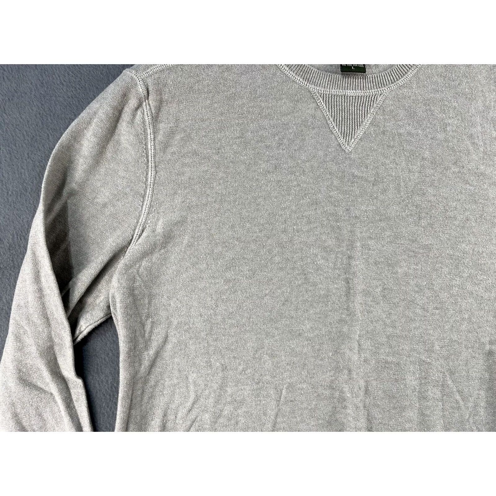 Eddie Bauer Eddie Bauer Crewneck Sweater Men L Pullover 100% Cotton Brown Hong Kong Crew Neck Solid Heavyweight Mens Regular Front Size US L / EU 52-54 / 3 - 3 Thumbnail