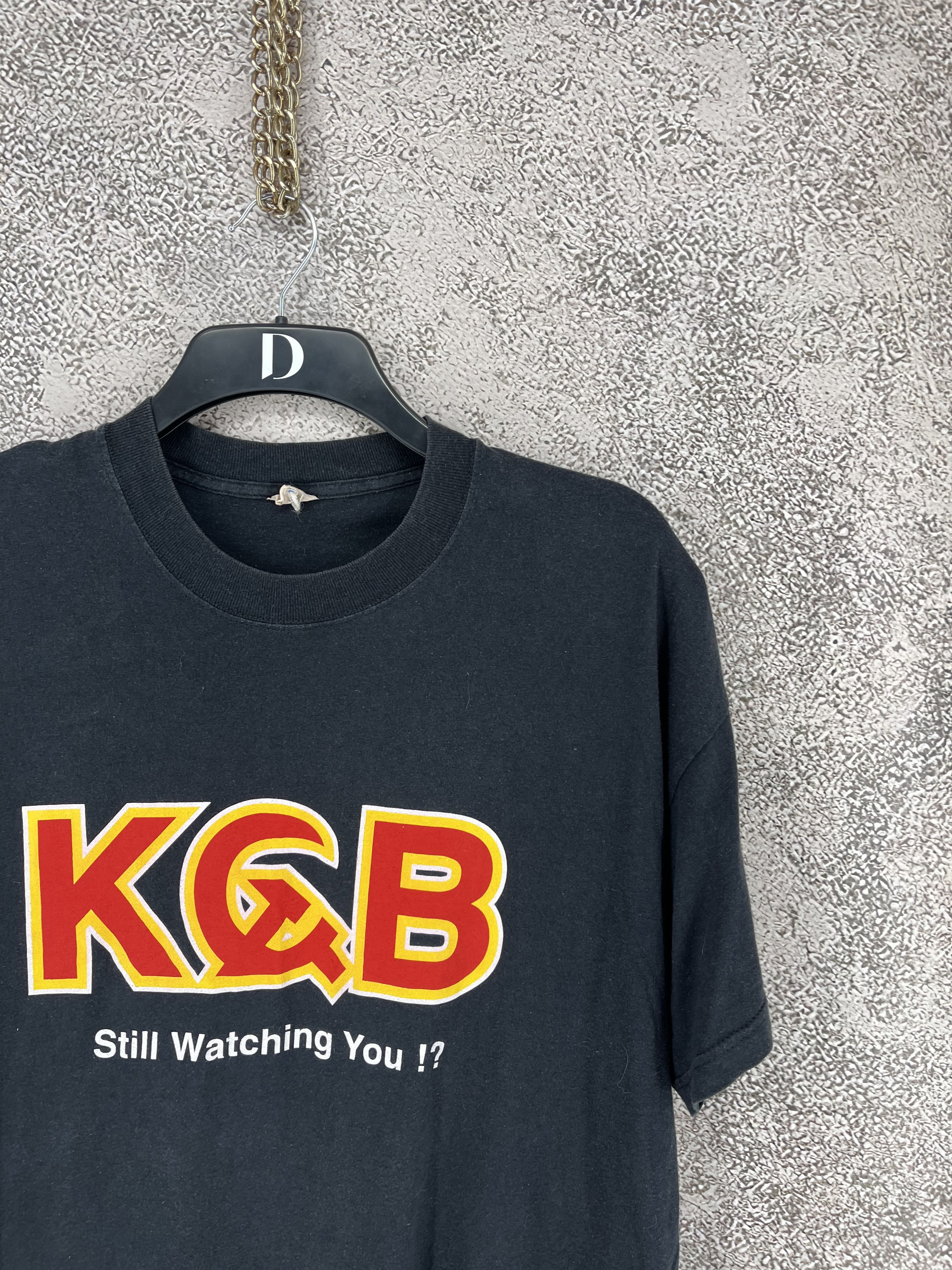 Vintage Vintage 90's KGB Soviet Union T-Shirt Large Single Stitch Size US XL / EU 56 / 4 - 5 Thumbnail