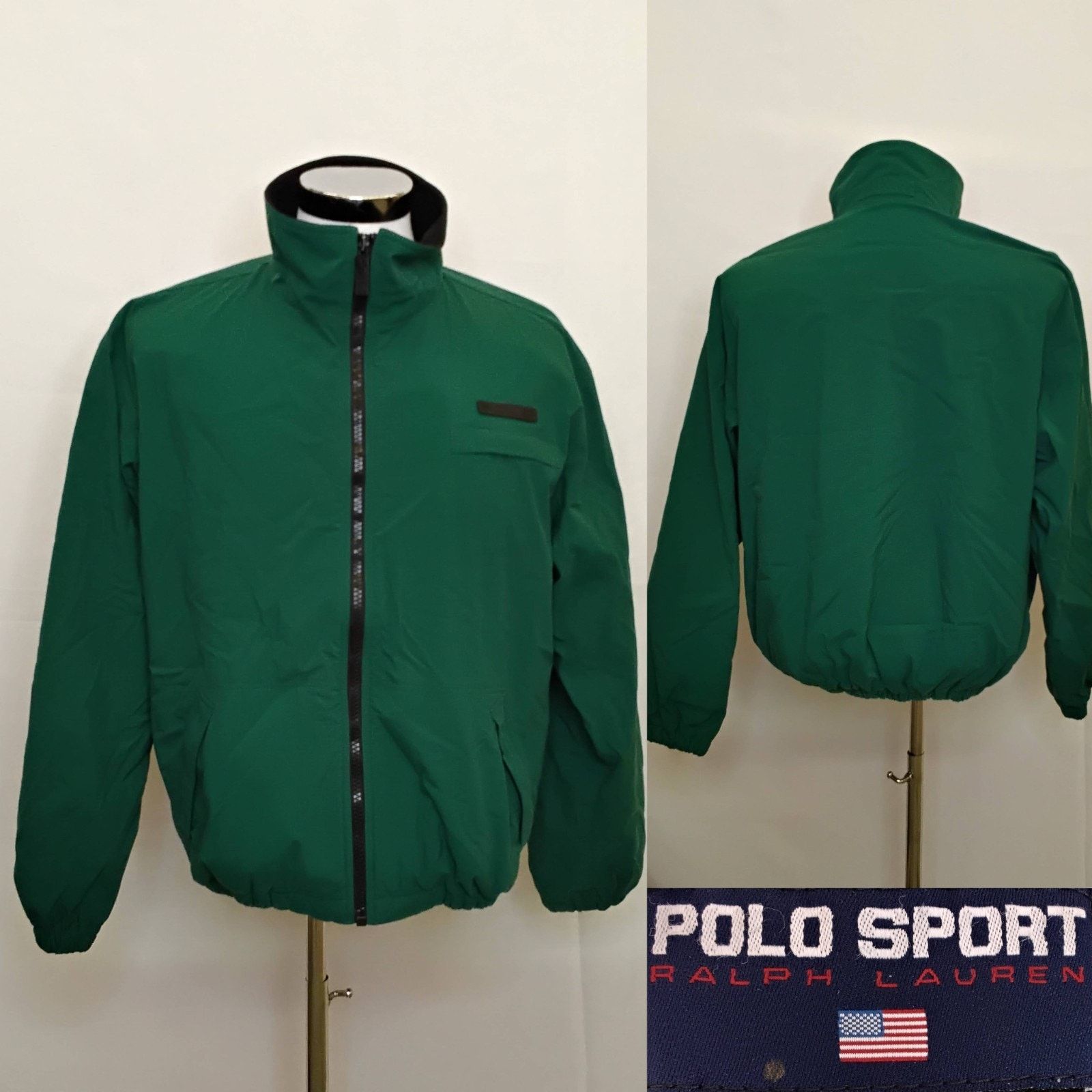 Polo Ralph Lauren Polo Sport Ralph Lauren Bomber Jacket Men's L Green Size US L / EU 52-54 / 3 - 1 Thumbnail