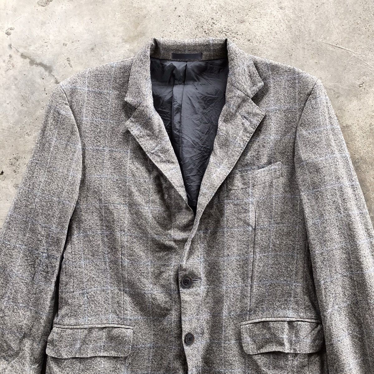 Burberry BURBERRY Plaid Blazer Coat Size 40R - 4 Thumbnail